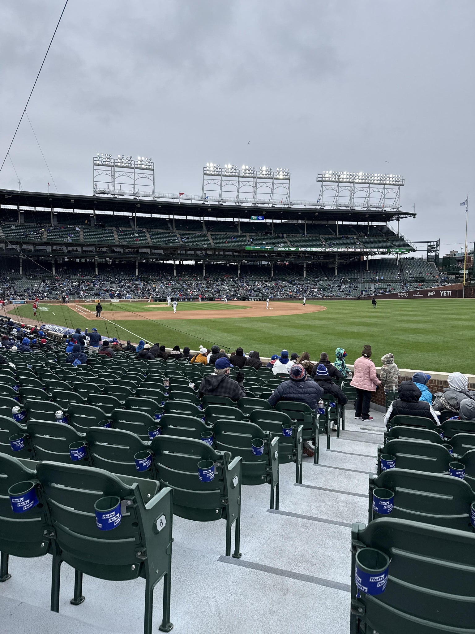 Real Fan View taken from Section 133 at Wrigley Field by Alejandro H