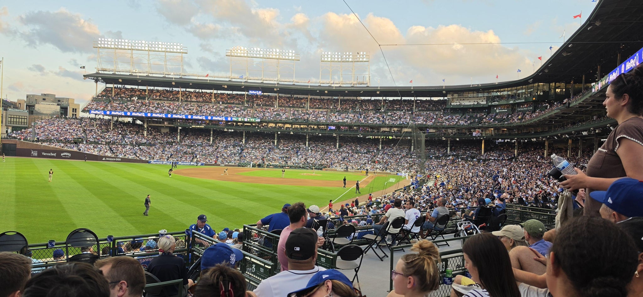Real Fan View taken from Section 202 at Wrigley Field by Bill K