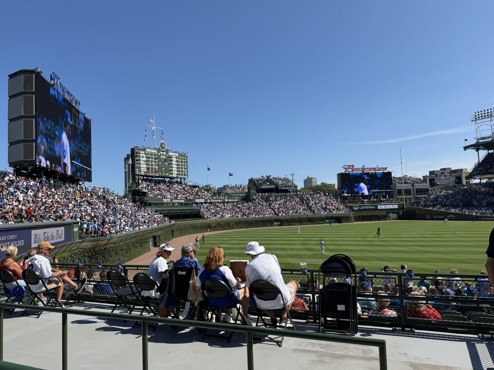 Real Fan View taken from Section 203 at Wrigley Field by Carrie R