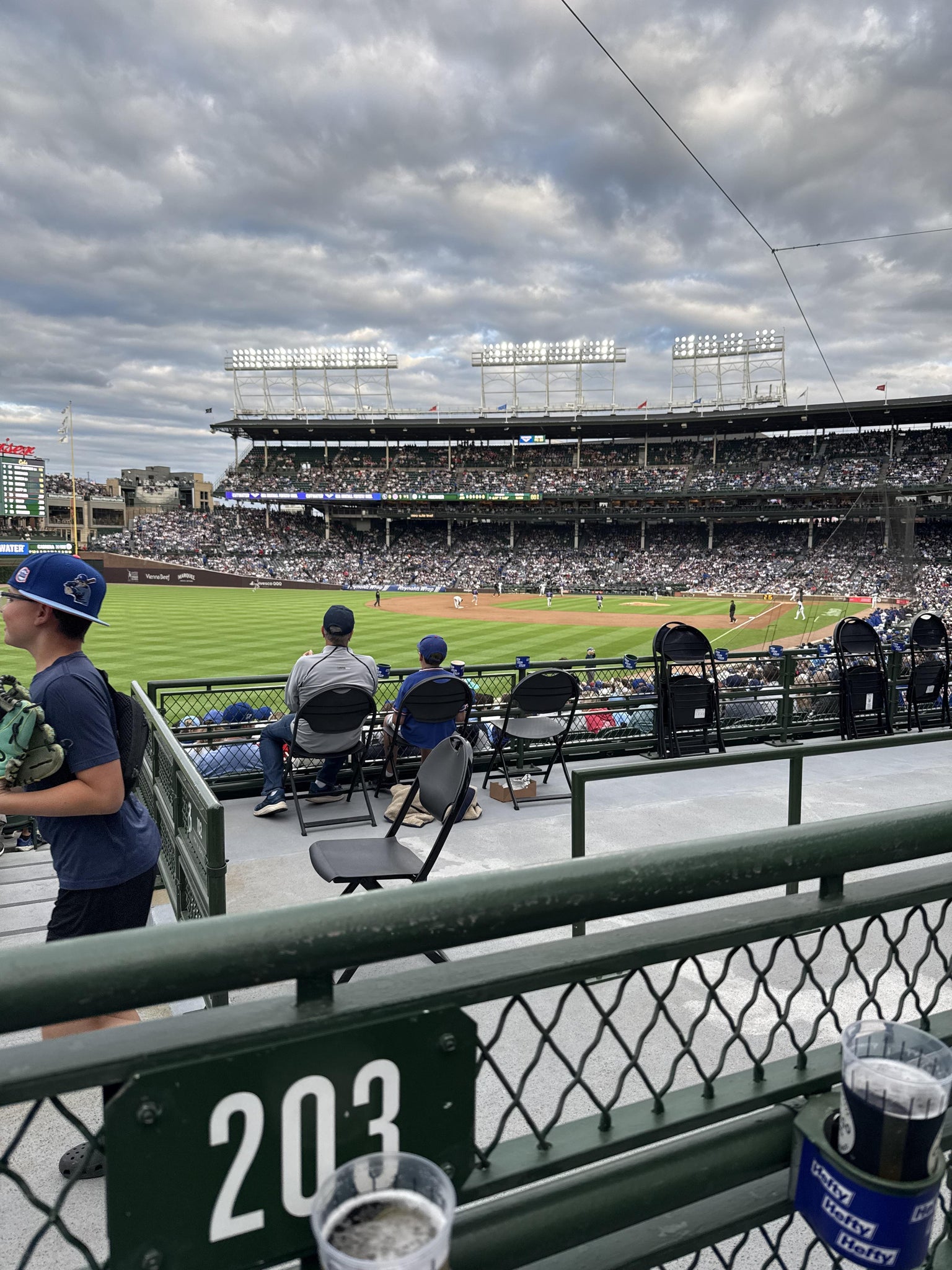 Real Fan View taken from Section 203 at Wrigley Field by Sebastian P