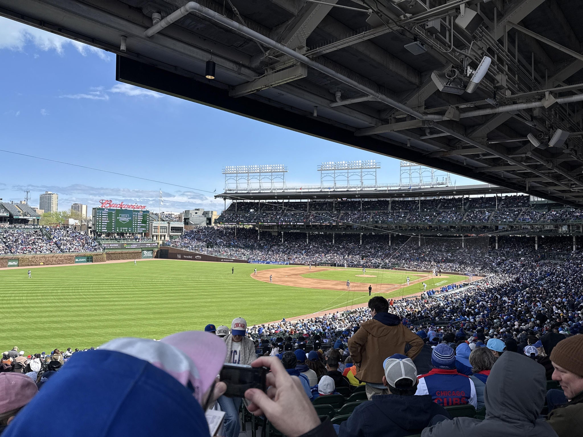 Real Fan View taken from Section 203 at Wrigley Field by Vincente S