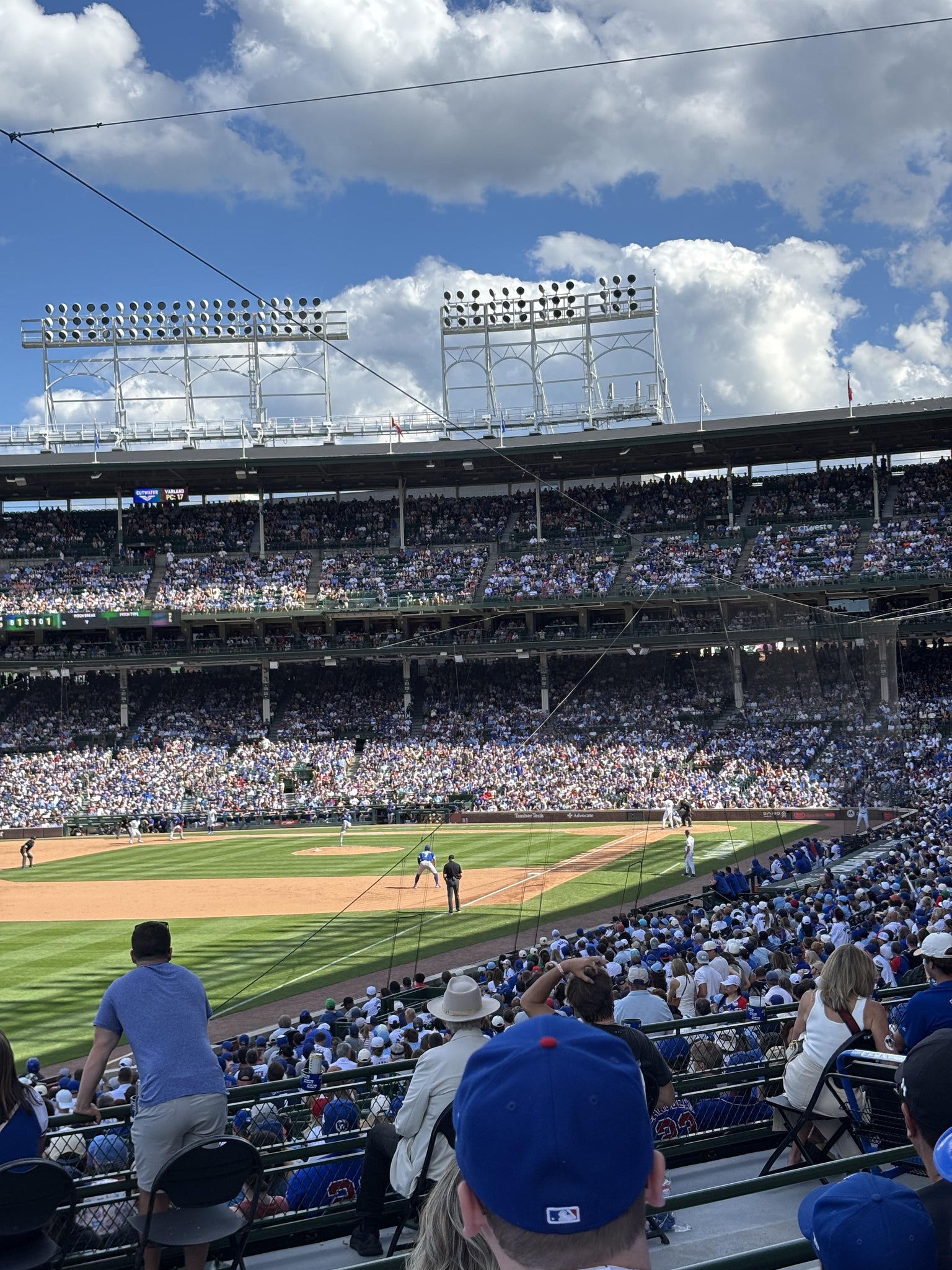 Real Fan View taken from Section 203 at Wrigley Field by Anonymous User