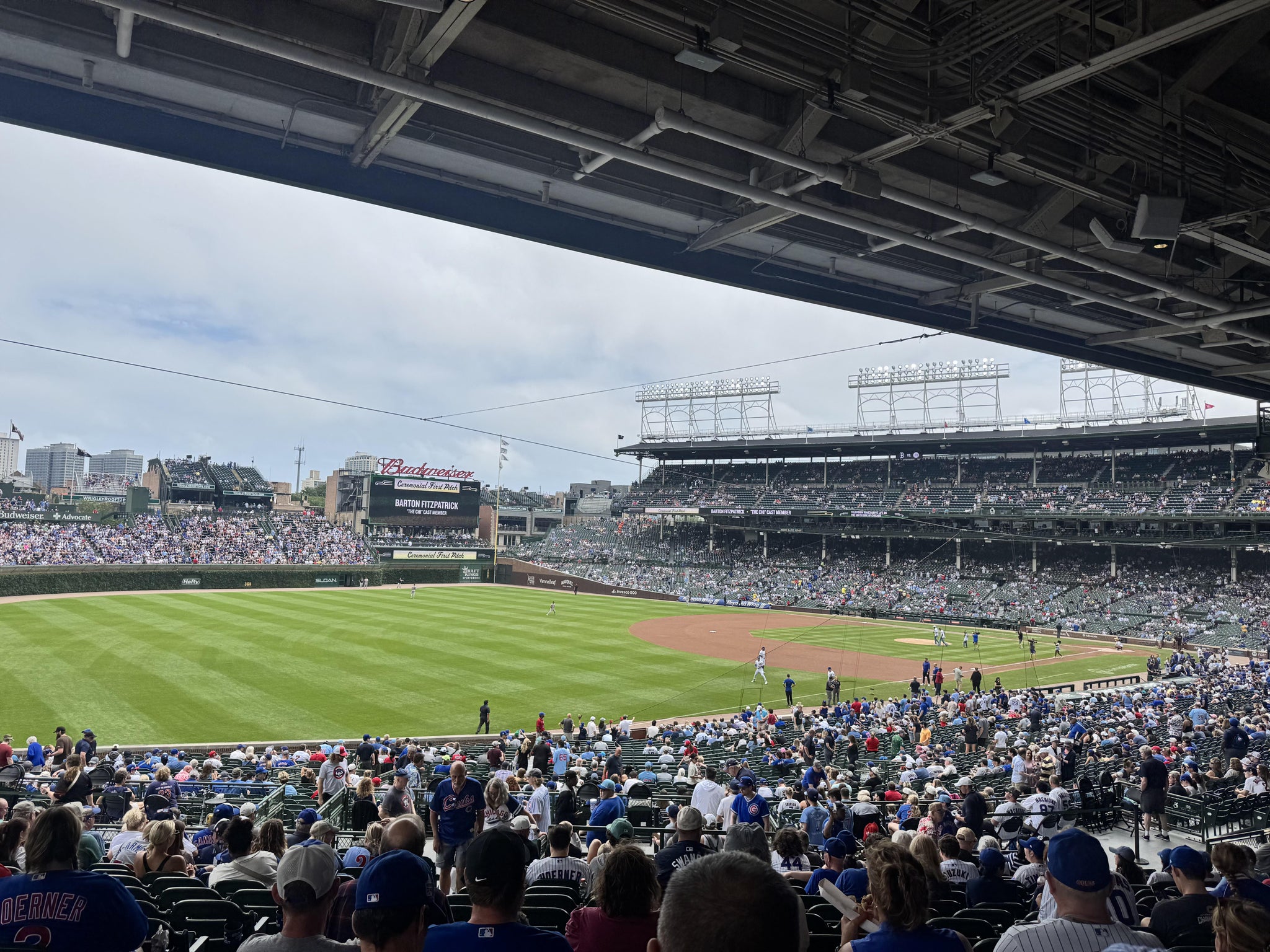 Real Fan View taken from Section 205 at Wrigley Field by Lance R