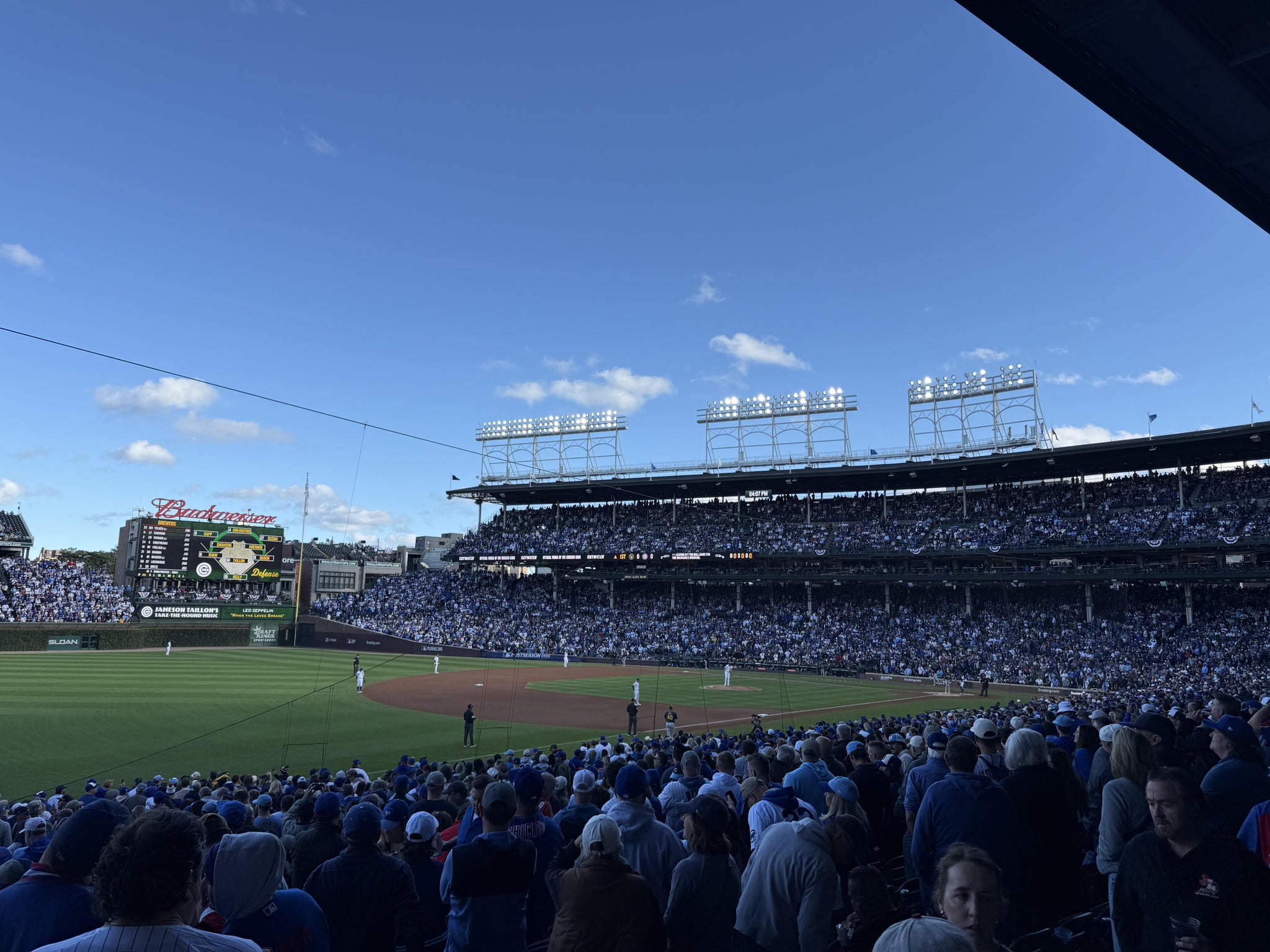 Real Fan View taken from Section 206 at Wrigley Field by Scott S