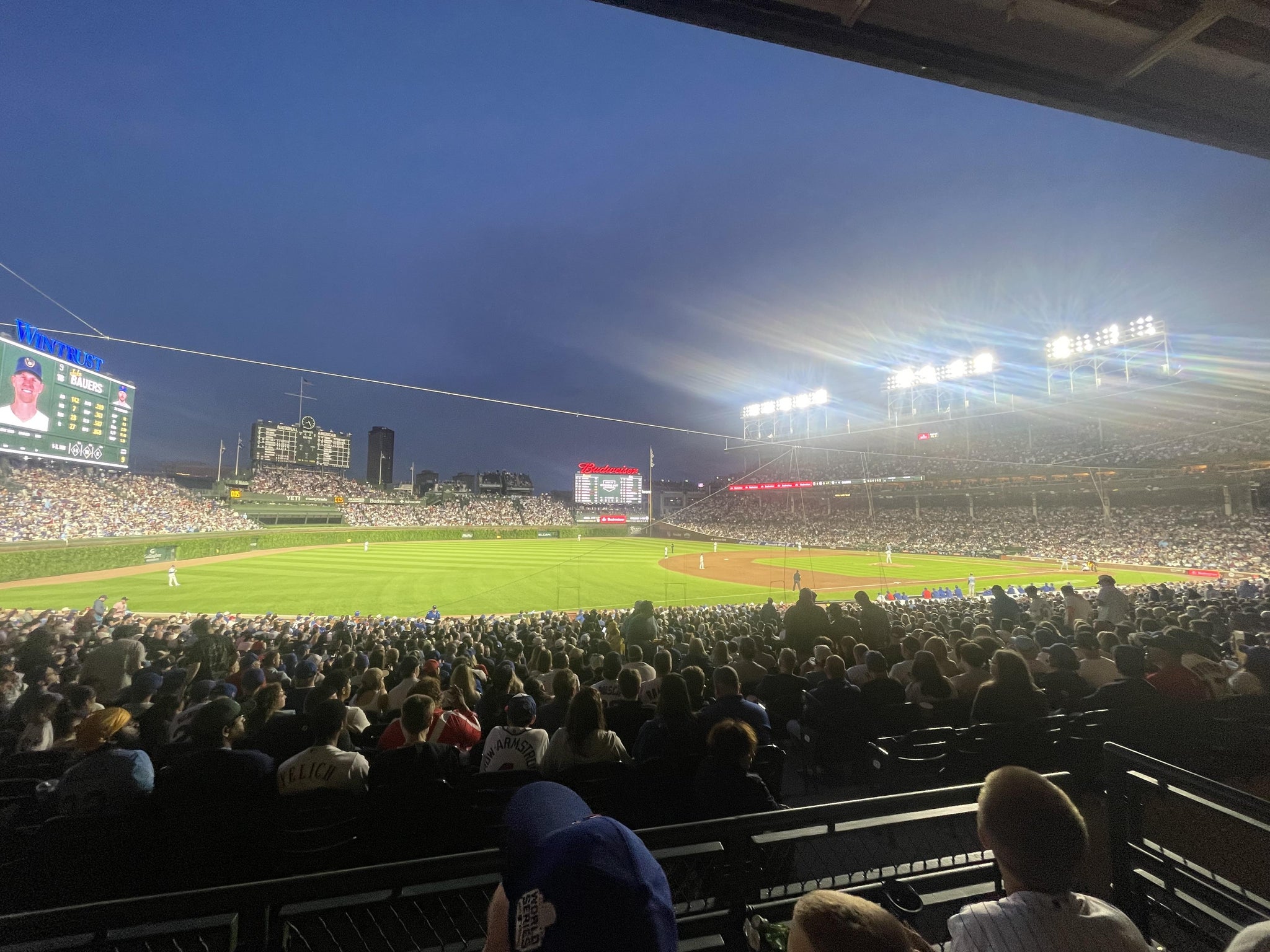 Real Fan View taken from Section 207 at Wrigley Field by Arianna G
