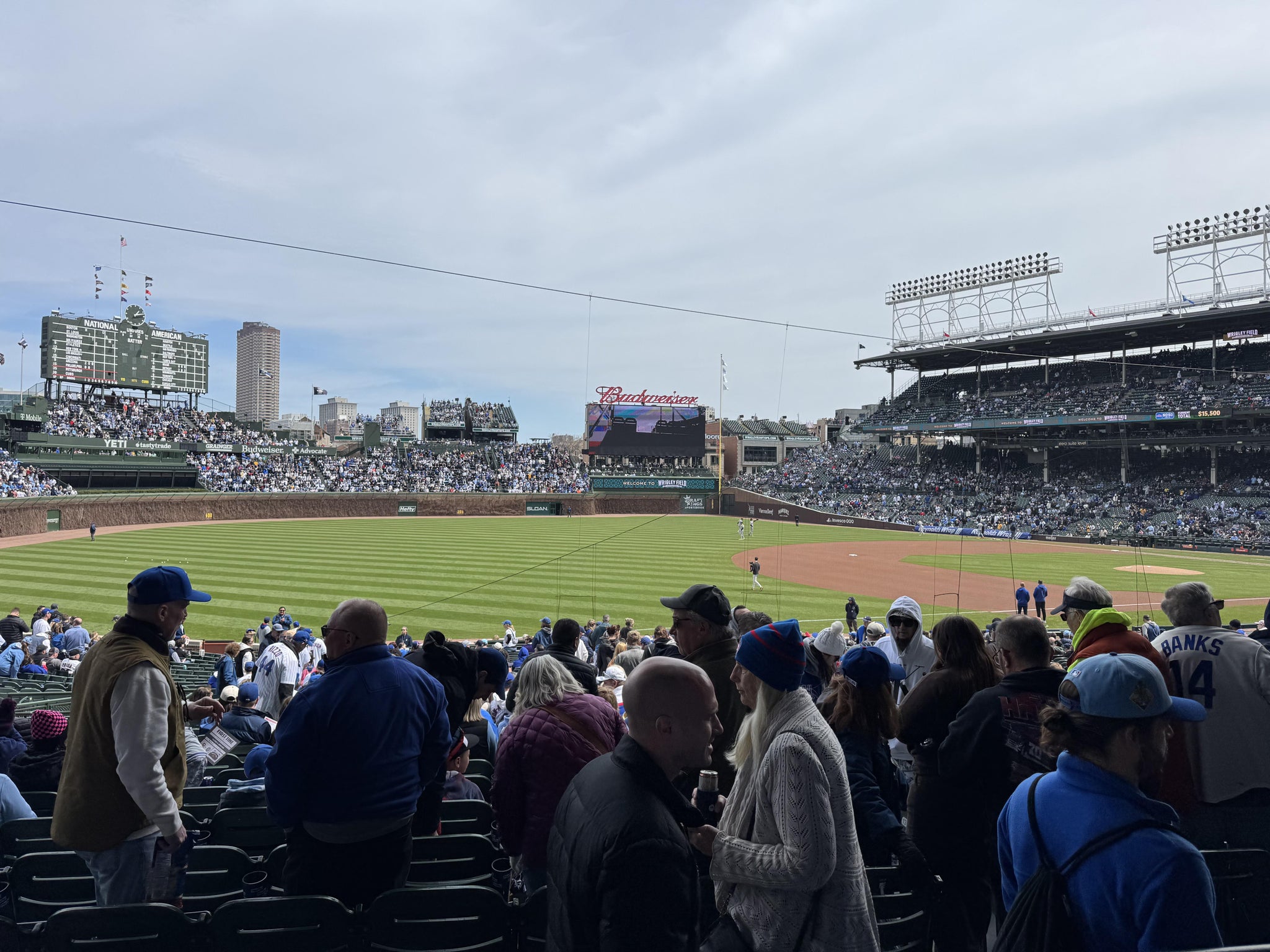 Real Fan View taken from Section 207 at Wrigley Field by Dana F