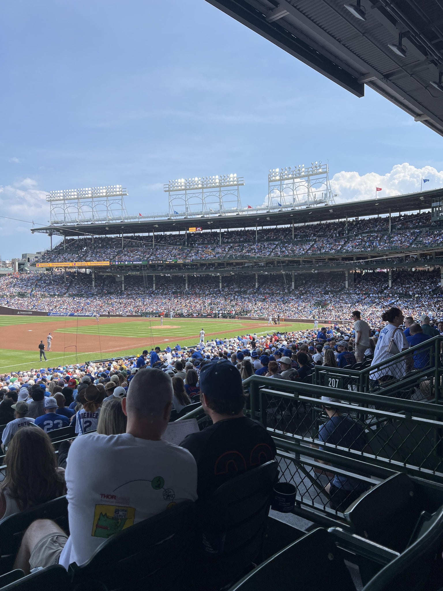 Real Fan View taken from Section 207 at Wrigley Field by Andy U