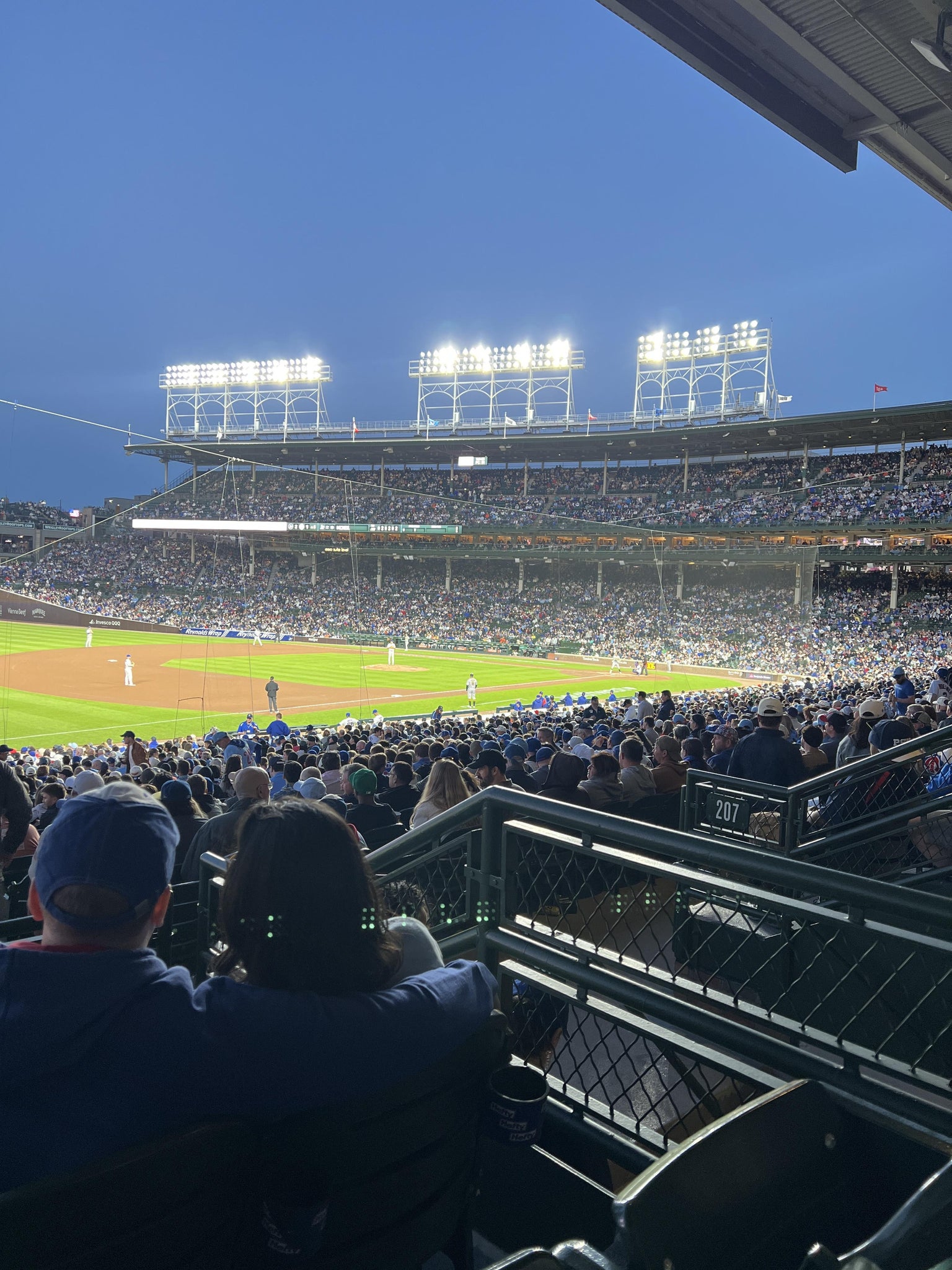 Real Fan View taken from Section 207 at Wrigley Field by Andy U
