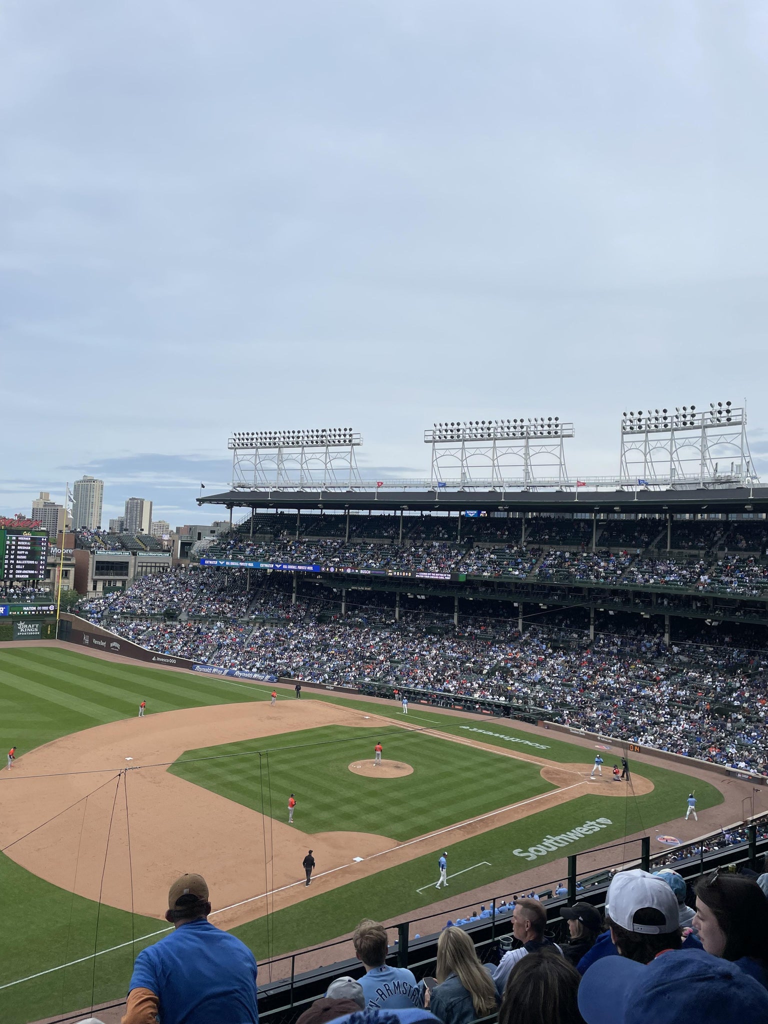 Real Fan View taken from Section 207 at Wrigley Field by Jake H