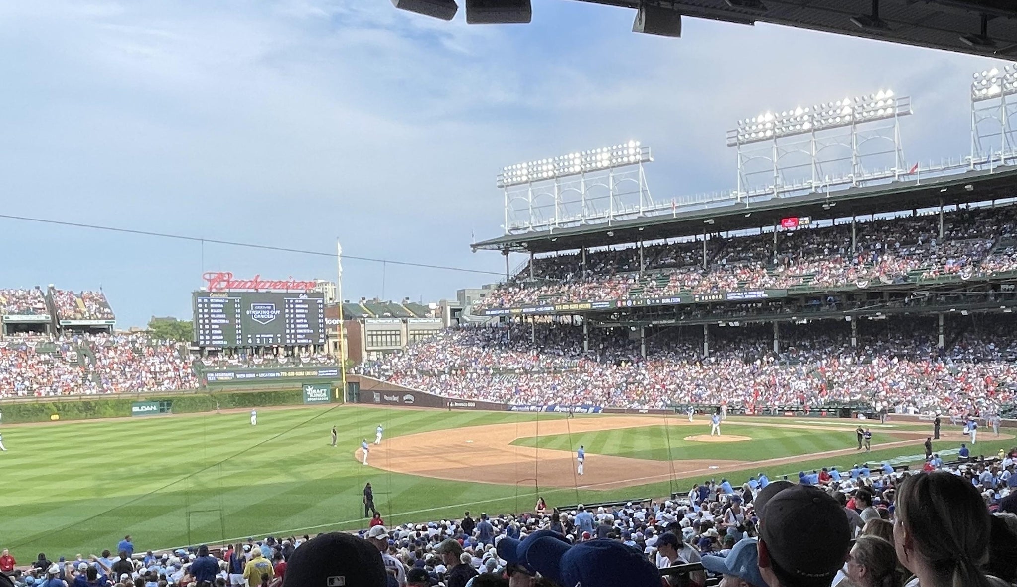 Real Fan View taken from Section 207 at Wrigley Field by Ann S
