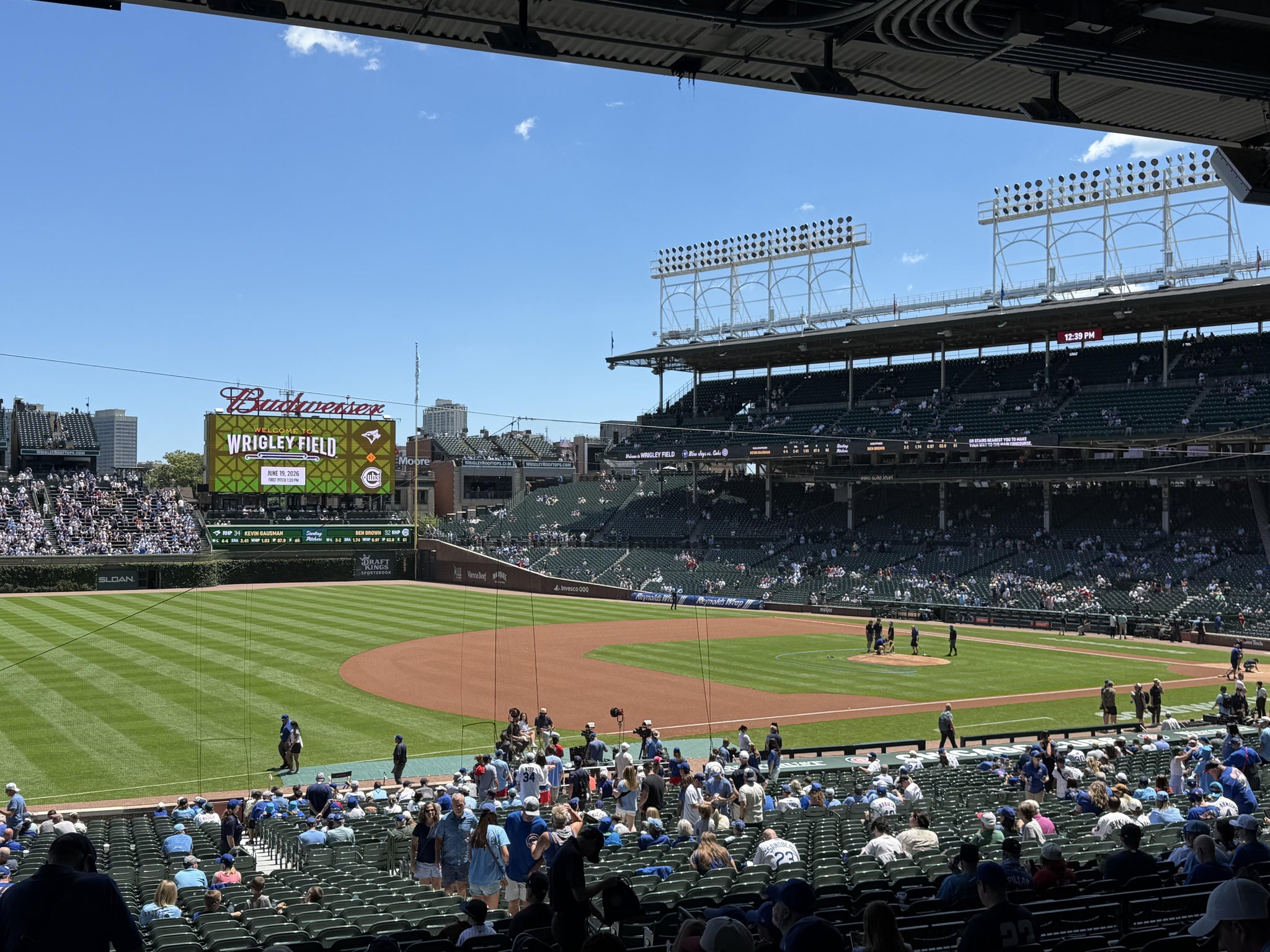 Real Fan View taken from Section 208 at Wrigley Field by Ryan W