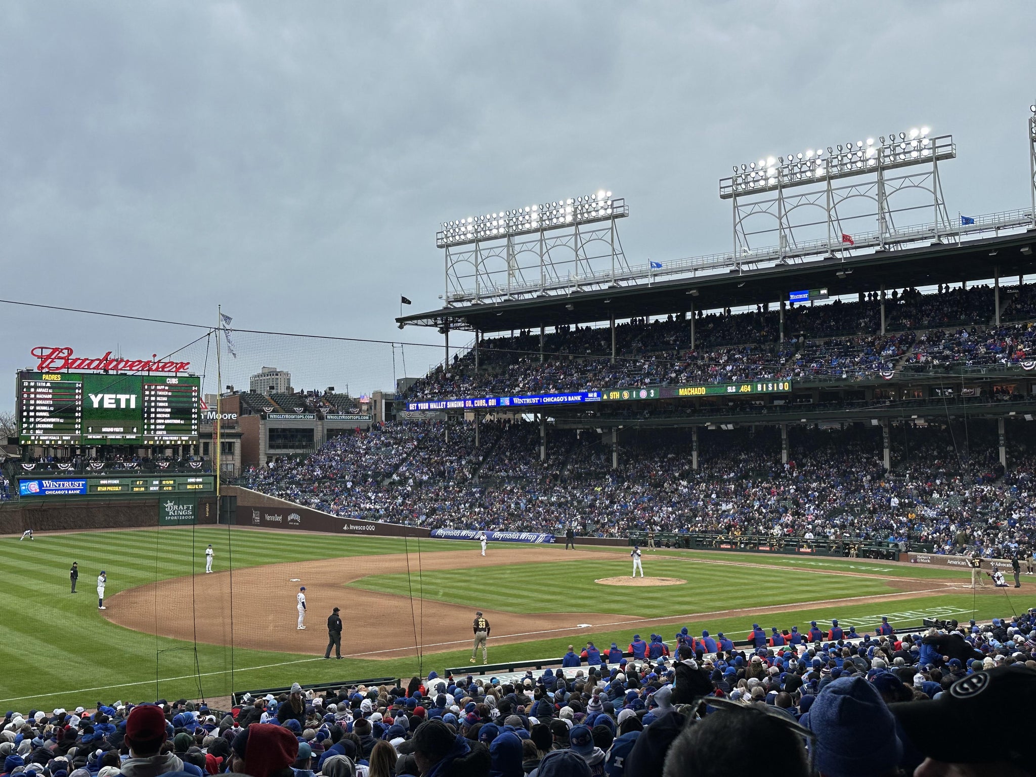 Real Fan View taken from Section 208 at Wrigley Field by Ryan V