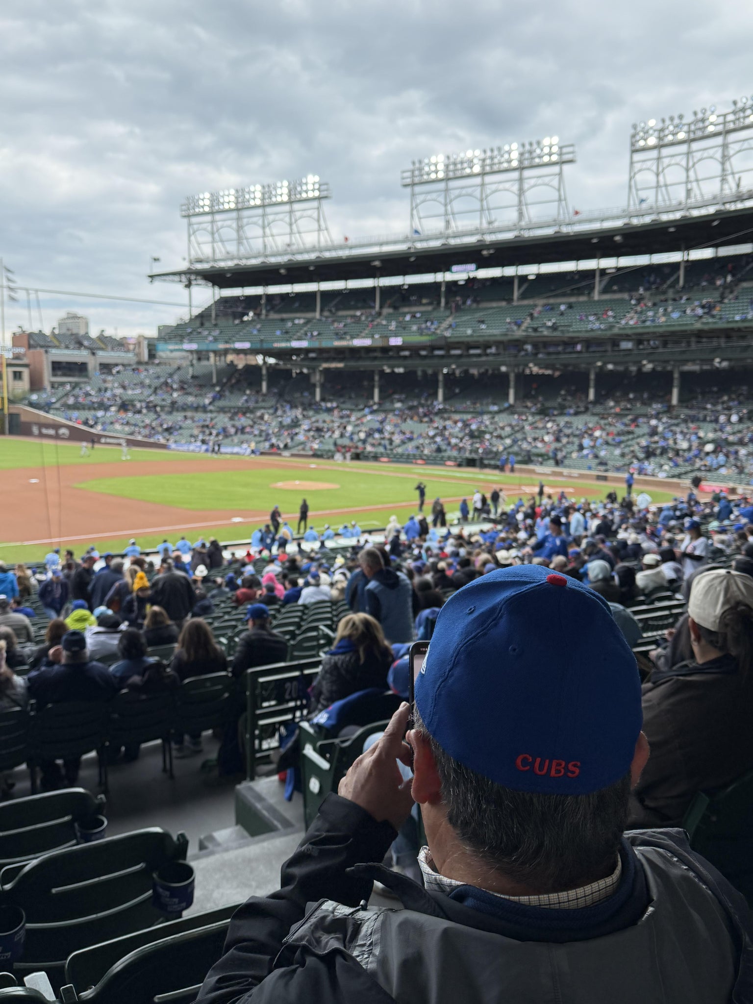 Real Fan View taken from Section 208 at Wrigley Field by Kevin S