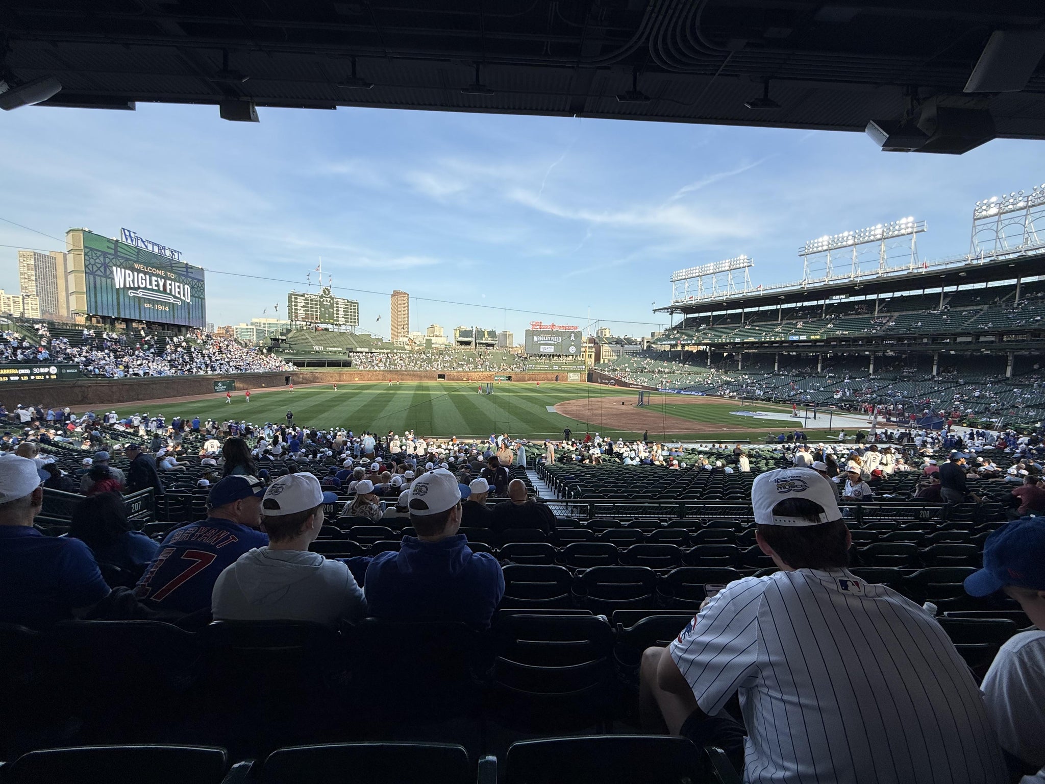Real Fan View taken from Section 208 at Wrigley Field by Jake G