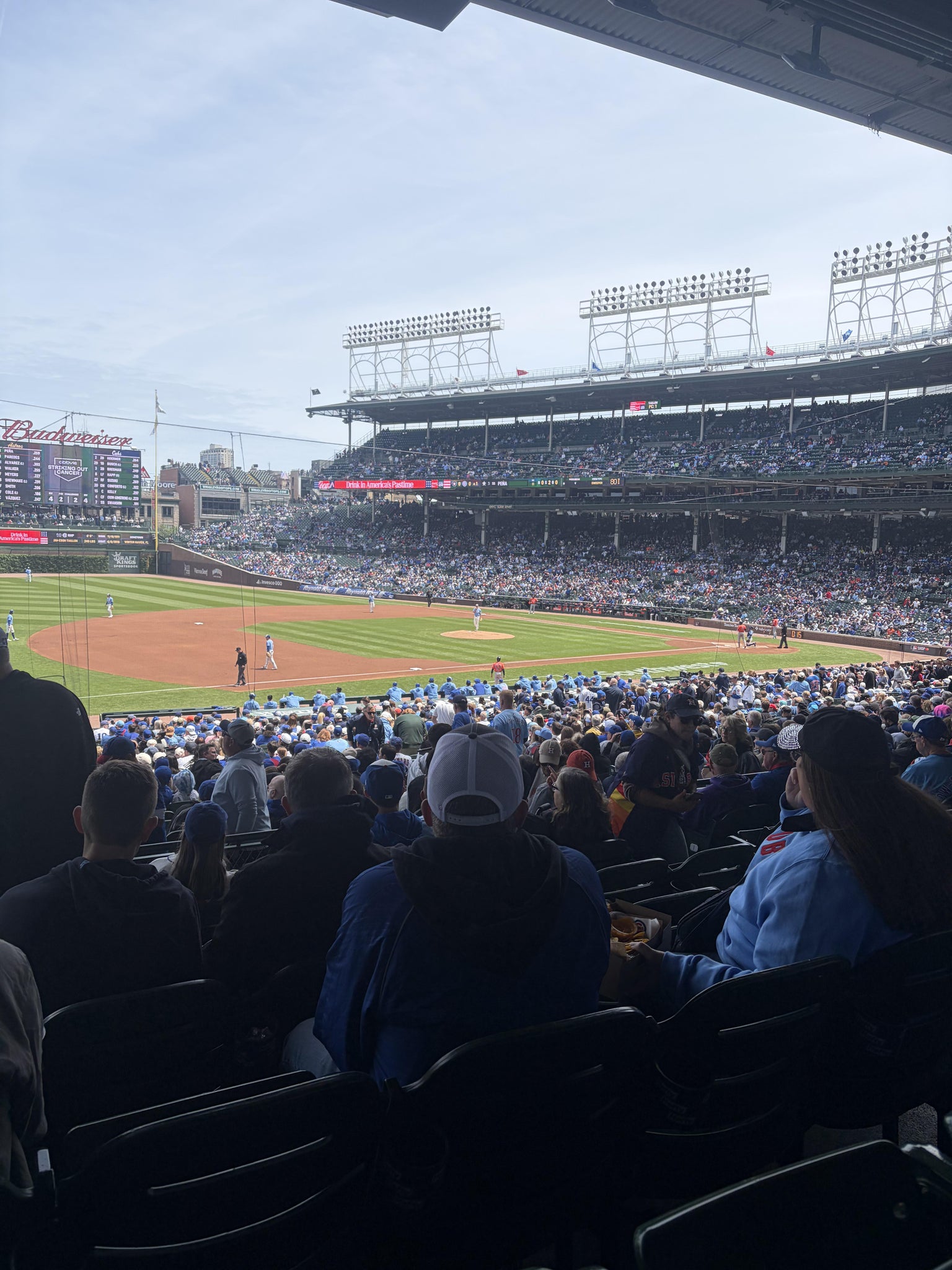 Real Fan View taken from Section 208 at Wrigley Field by Jacob N