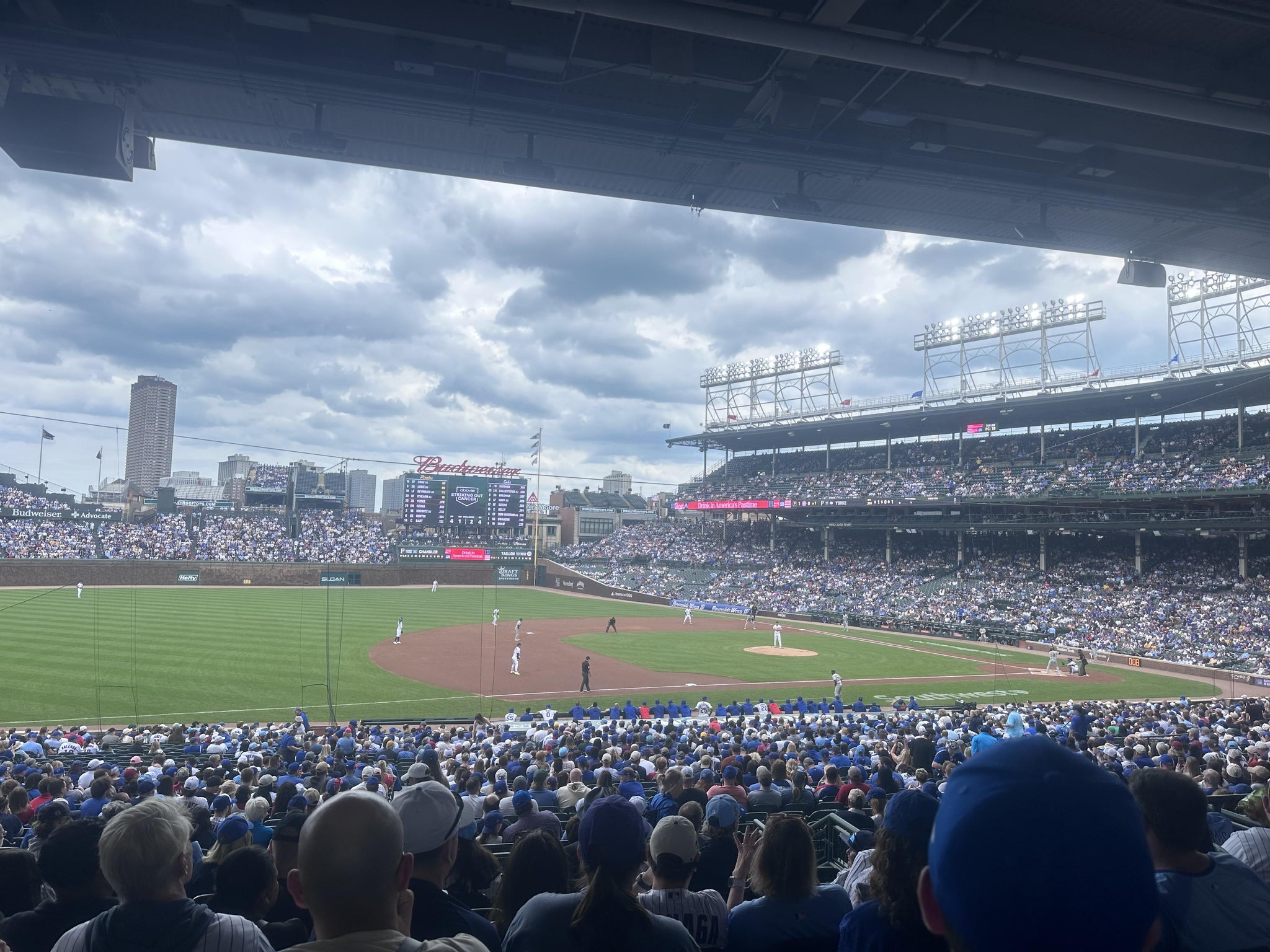 Real Fan View taken from Section 208 at Wrigley Field by Anonymous User
