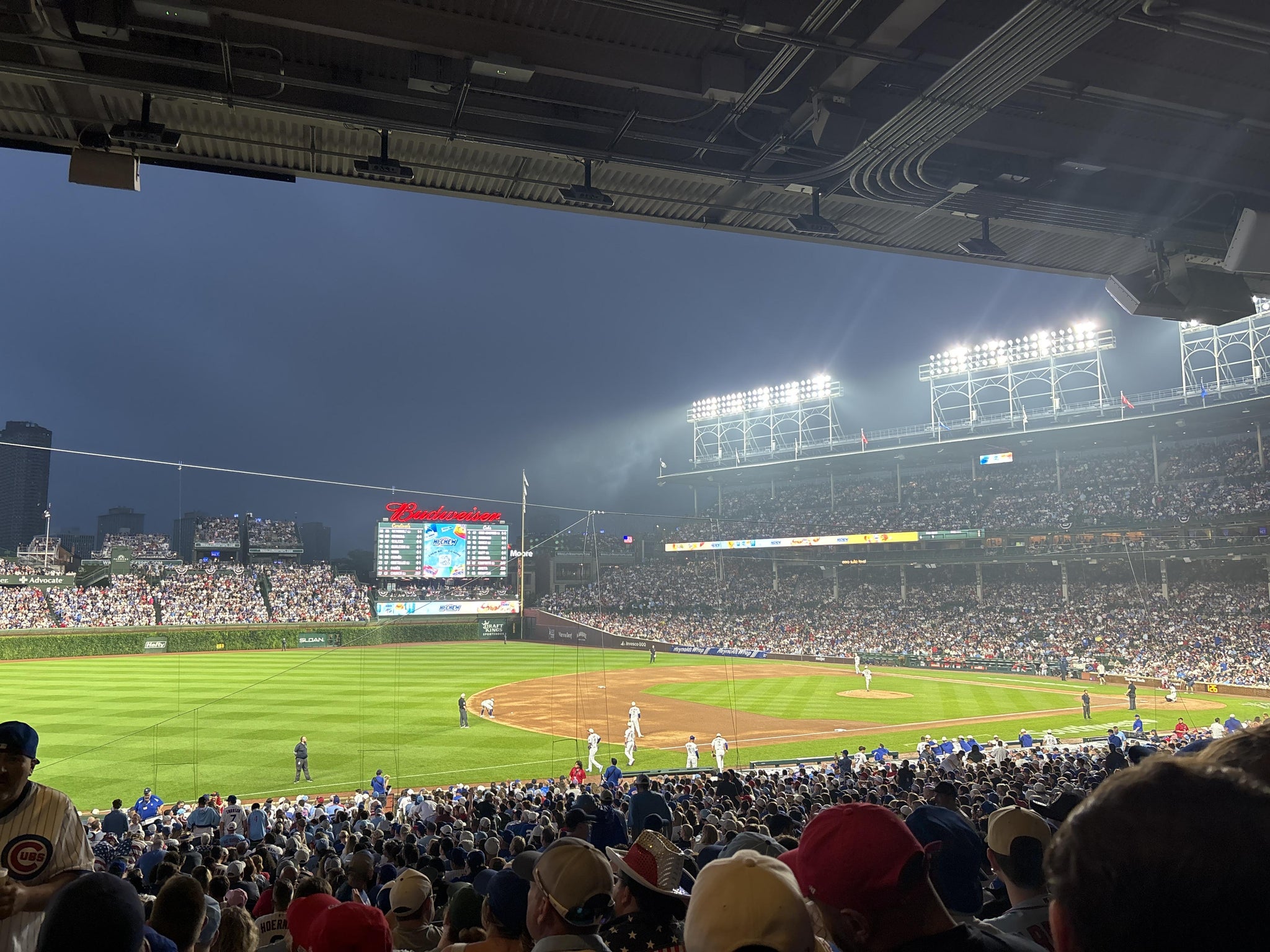 Real Fan View taken from Section 208 at Wrigley Field by Katherine R