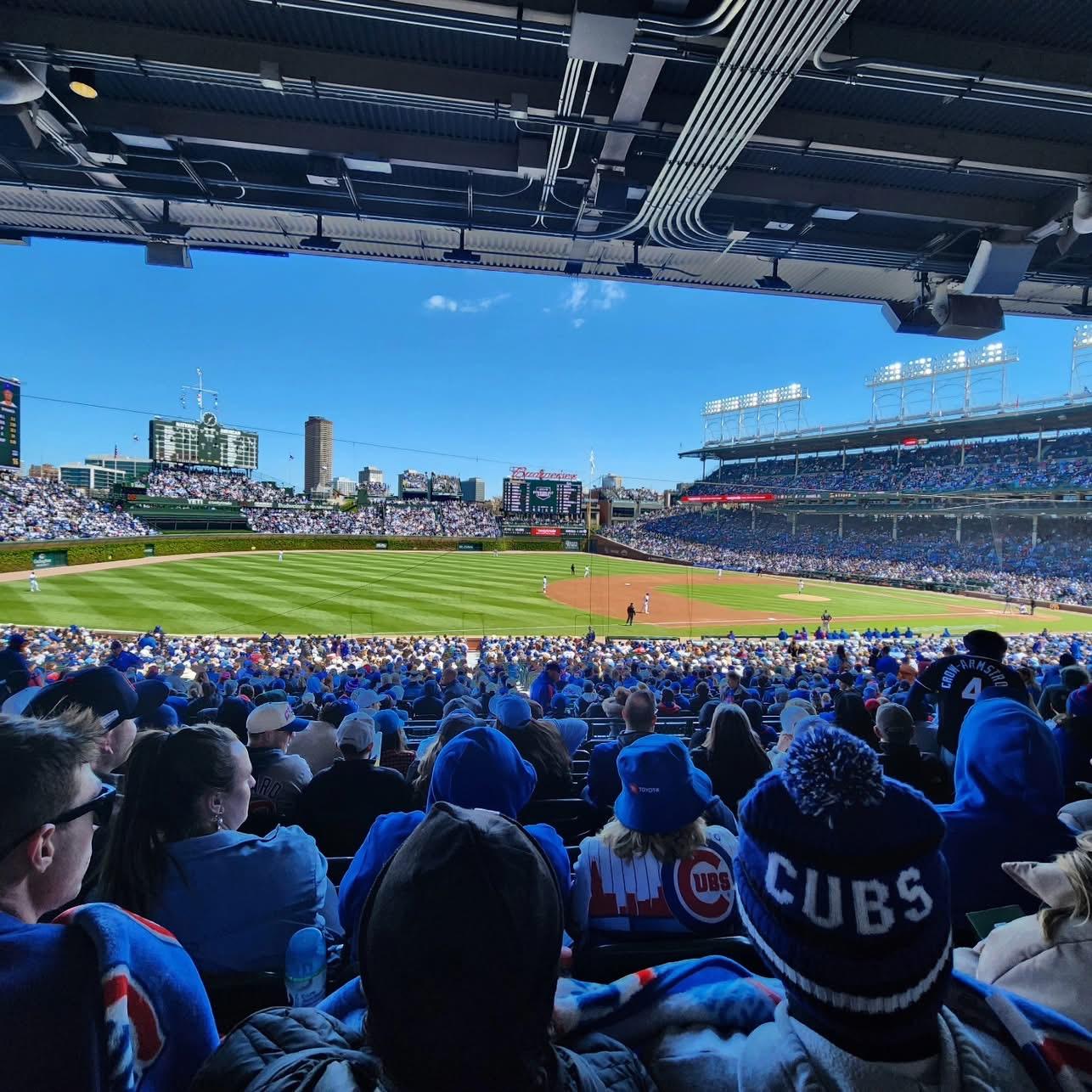 Real Fan View taken from Section 208 at Wrigley Field by Anonymous User