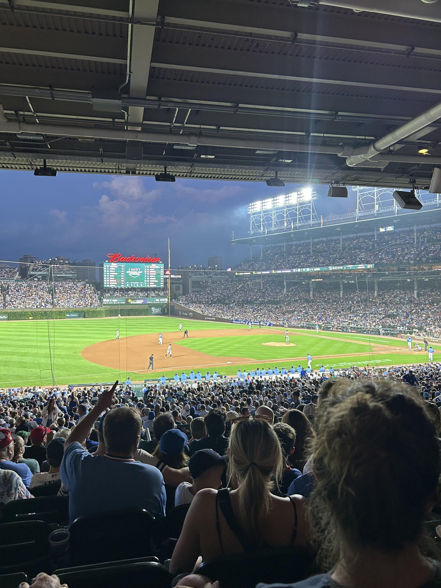 Real Fan View taken from Section 209 at Wrigley Field by Alejandra G