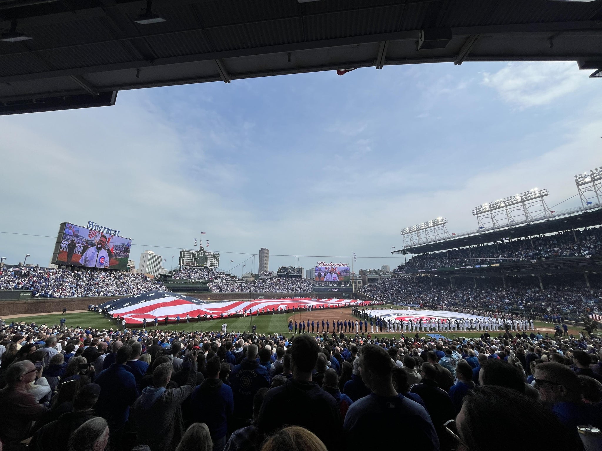 Real Fan View taken from Section 209 at Wrigley Field by Jada M