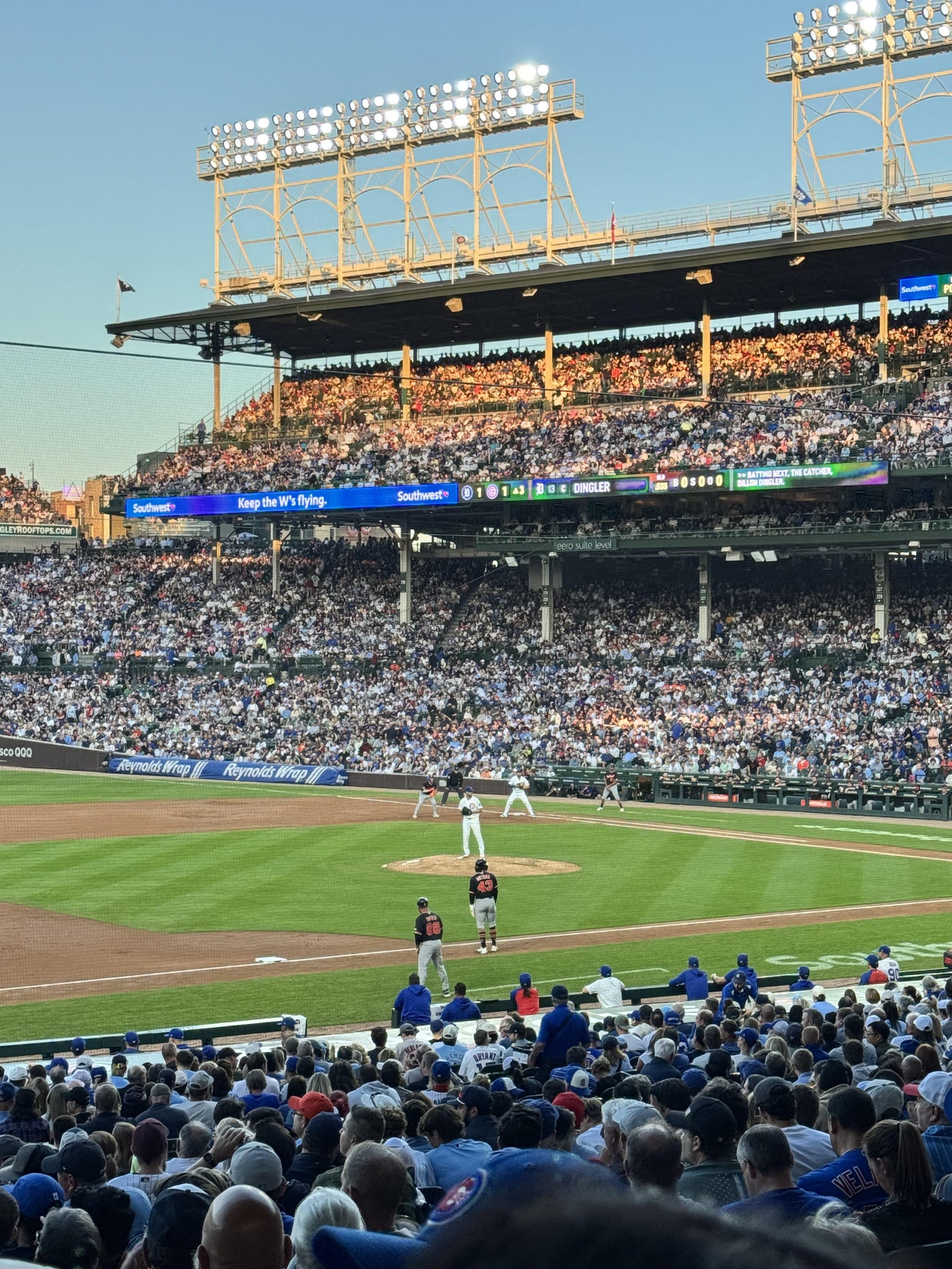 Real Fan View taken from Section 209 at Wrigley Field by Janet I