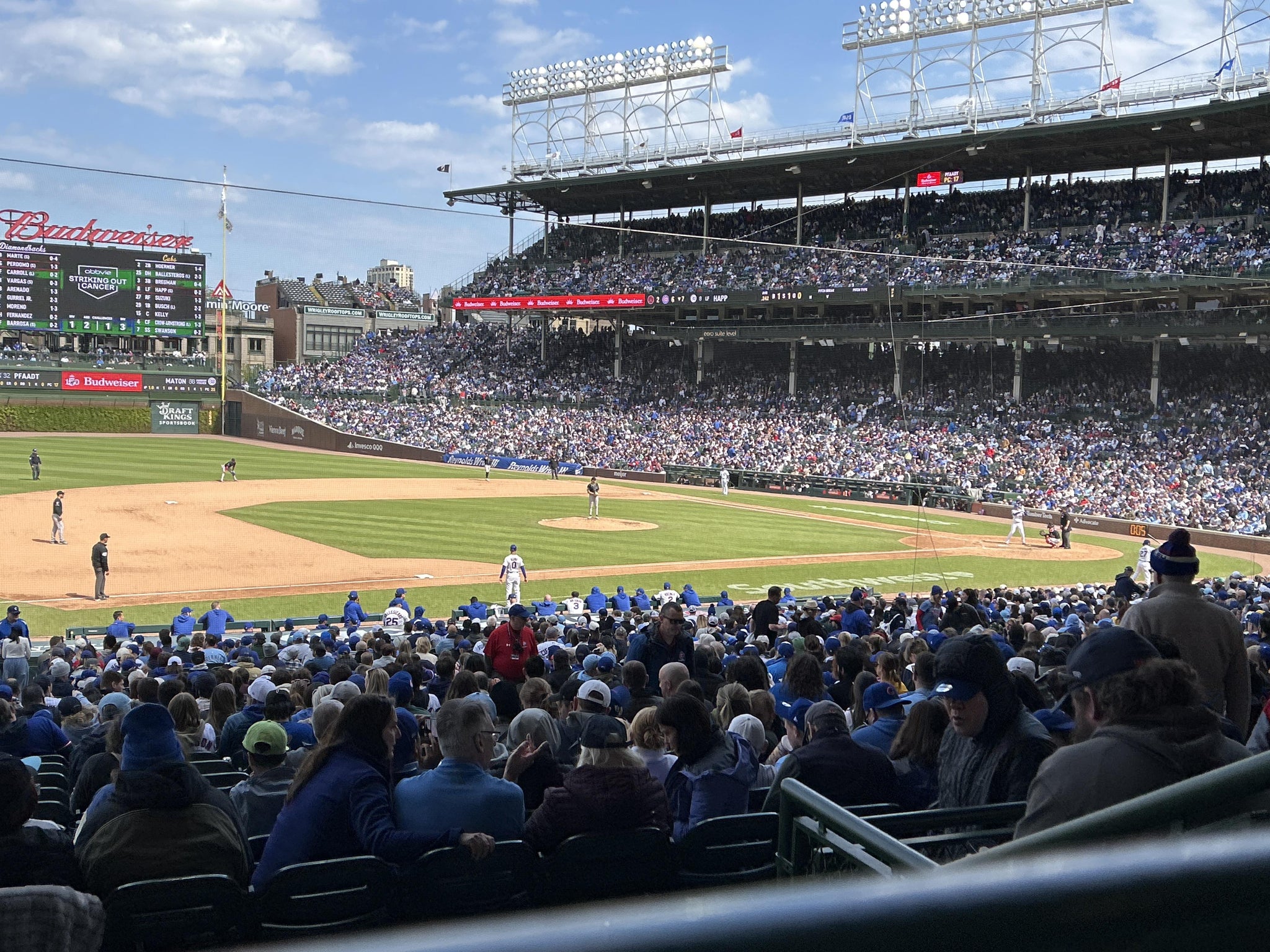 Real Fan View taken from Section 209 at Wrigley Field by Christina B