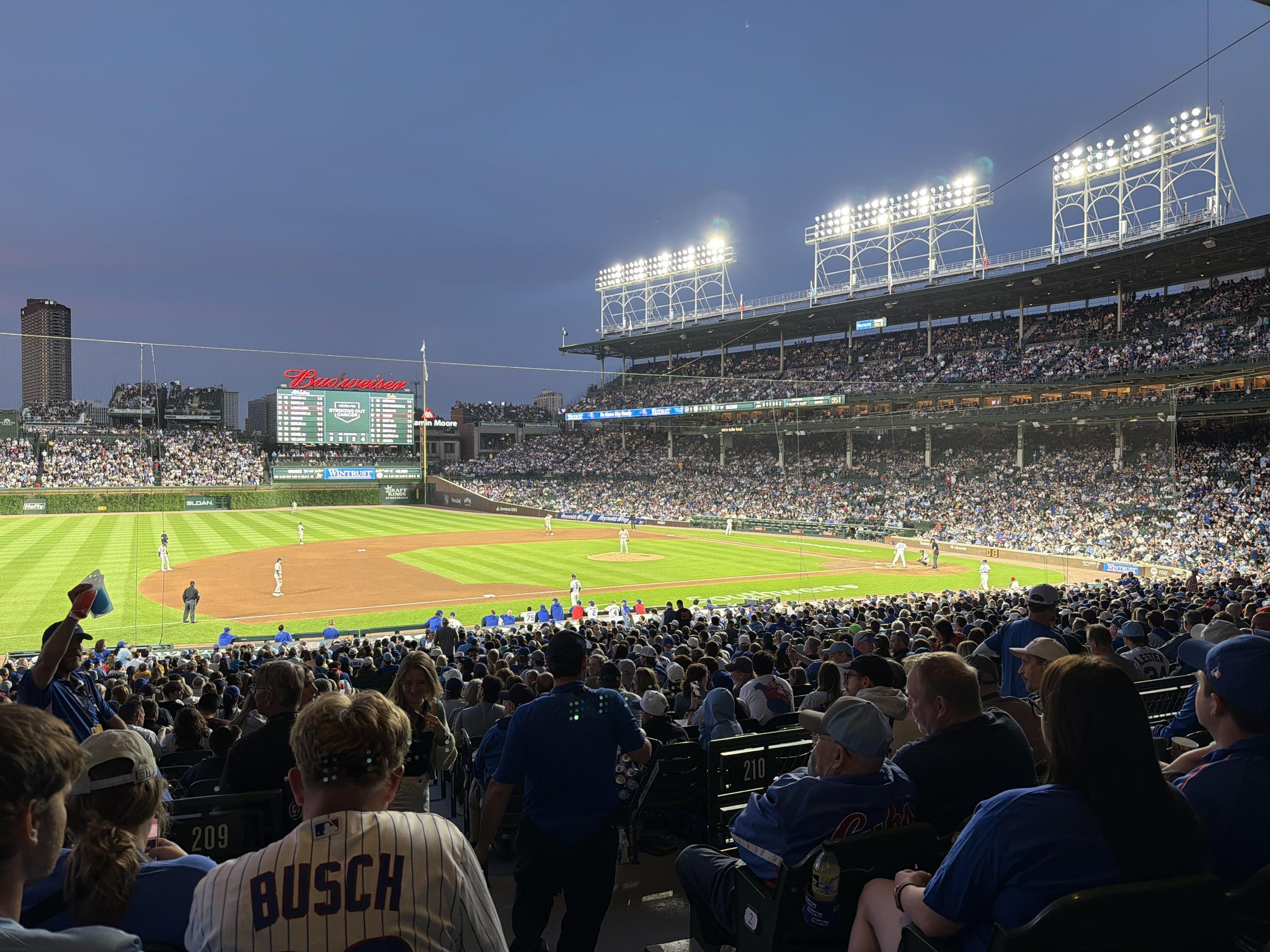 Real Fan View taken from Section 209 at Wrigley Field by Robert R