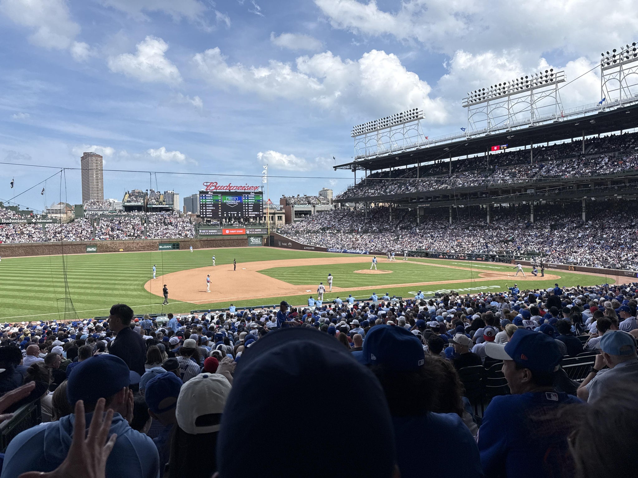 Real Fan View taken from Section 209 at Wrigley Field by Bron M
