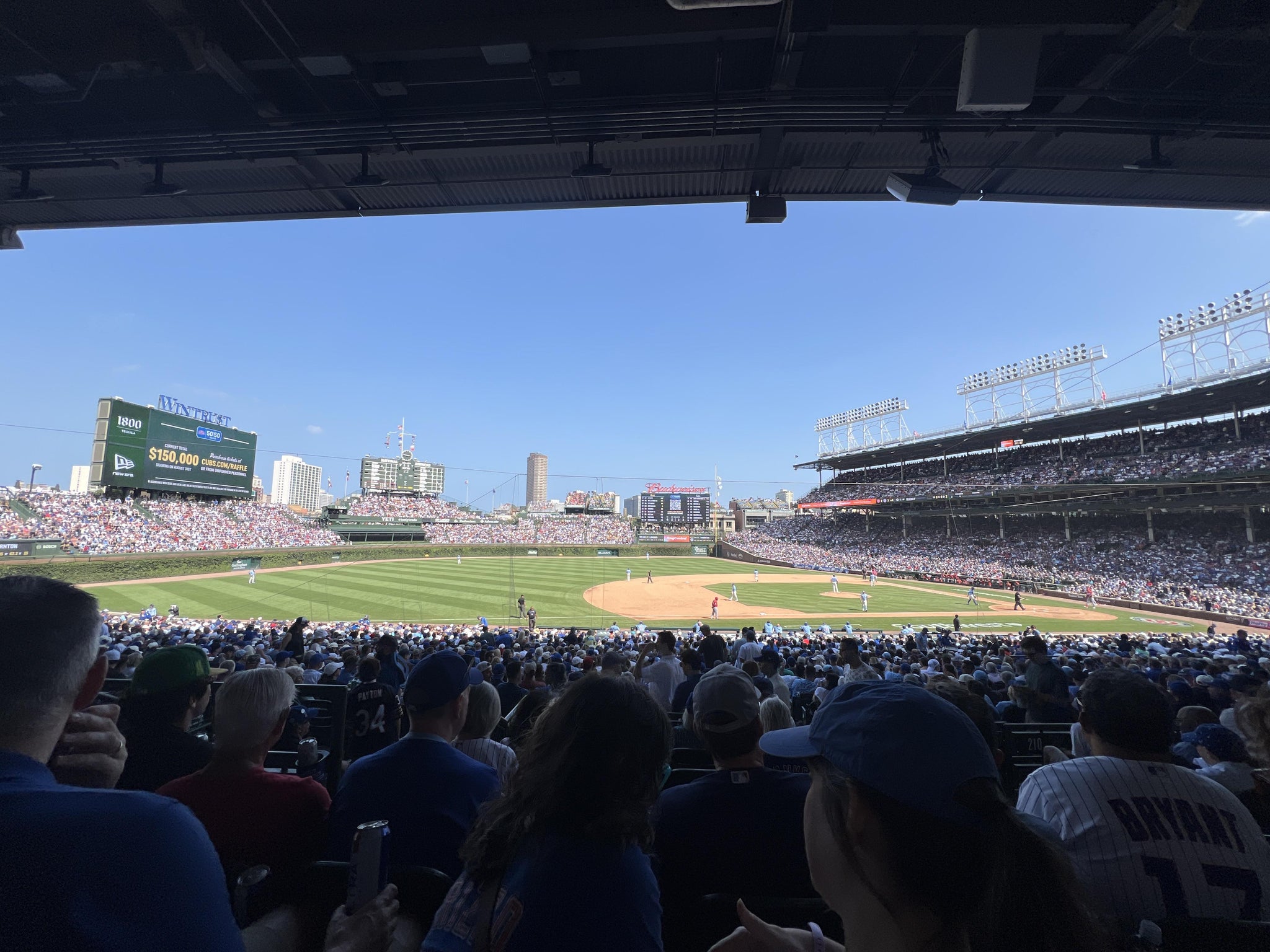 Real Fan View taken from Section 209 at Wrigley Field by Connaught D