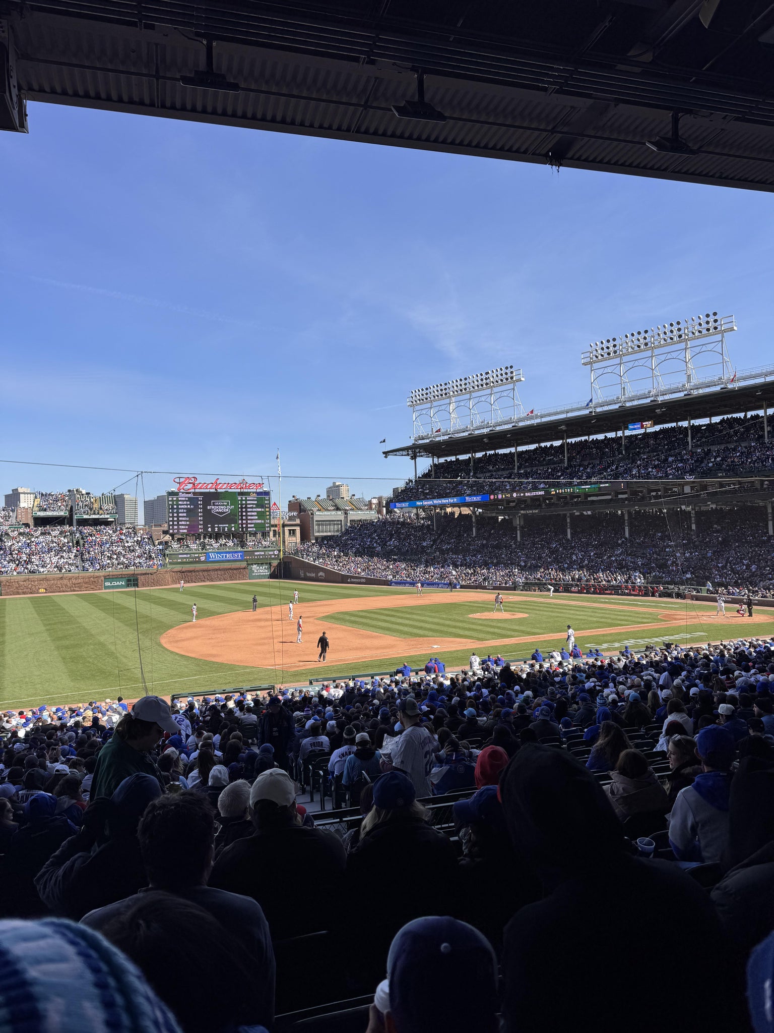 Real Fan View taken from Section 209 at Wrigley Field by Beverly L