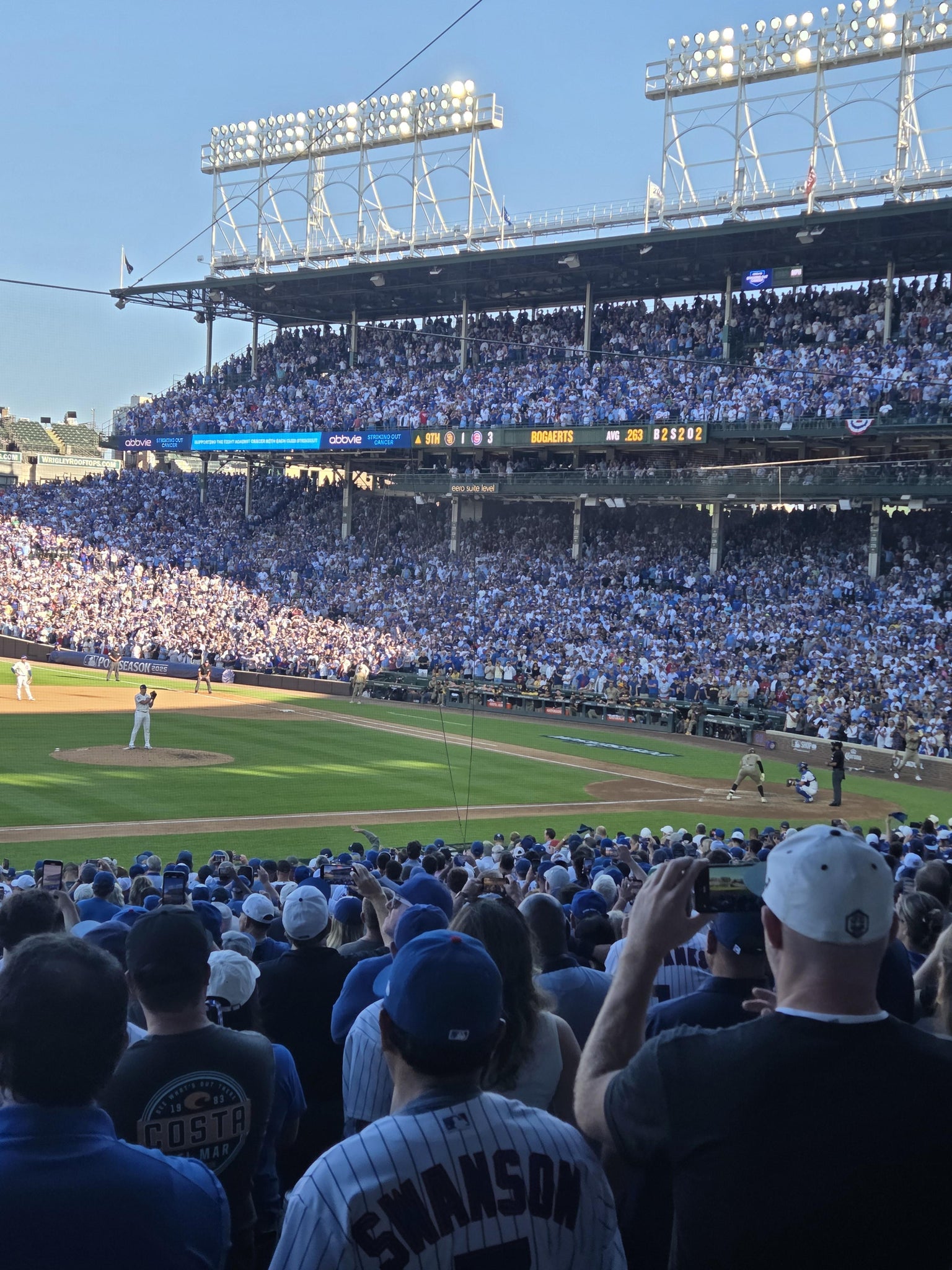 Real Fan View taken from Section 210 at Wrigley Field by Pat G
