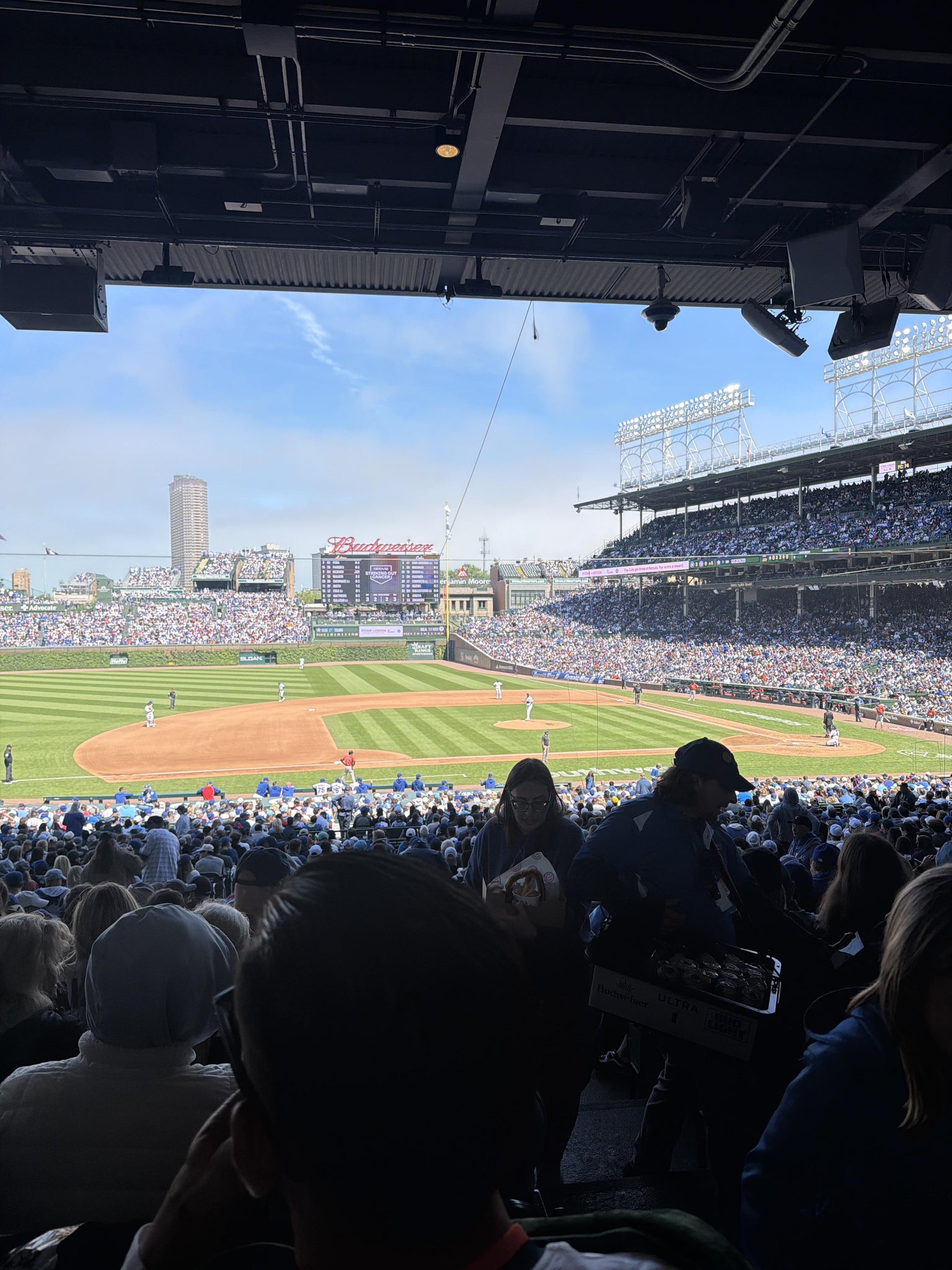 Real Fan View taken from Section 210 at Wrigley Field by Lauren T