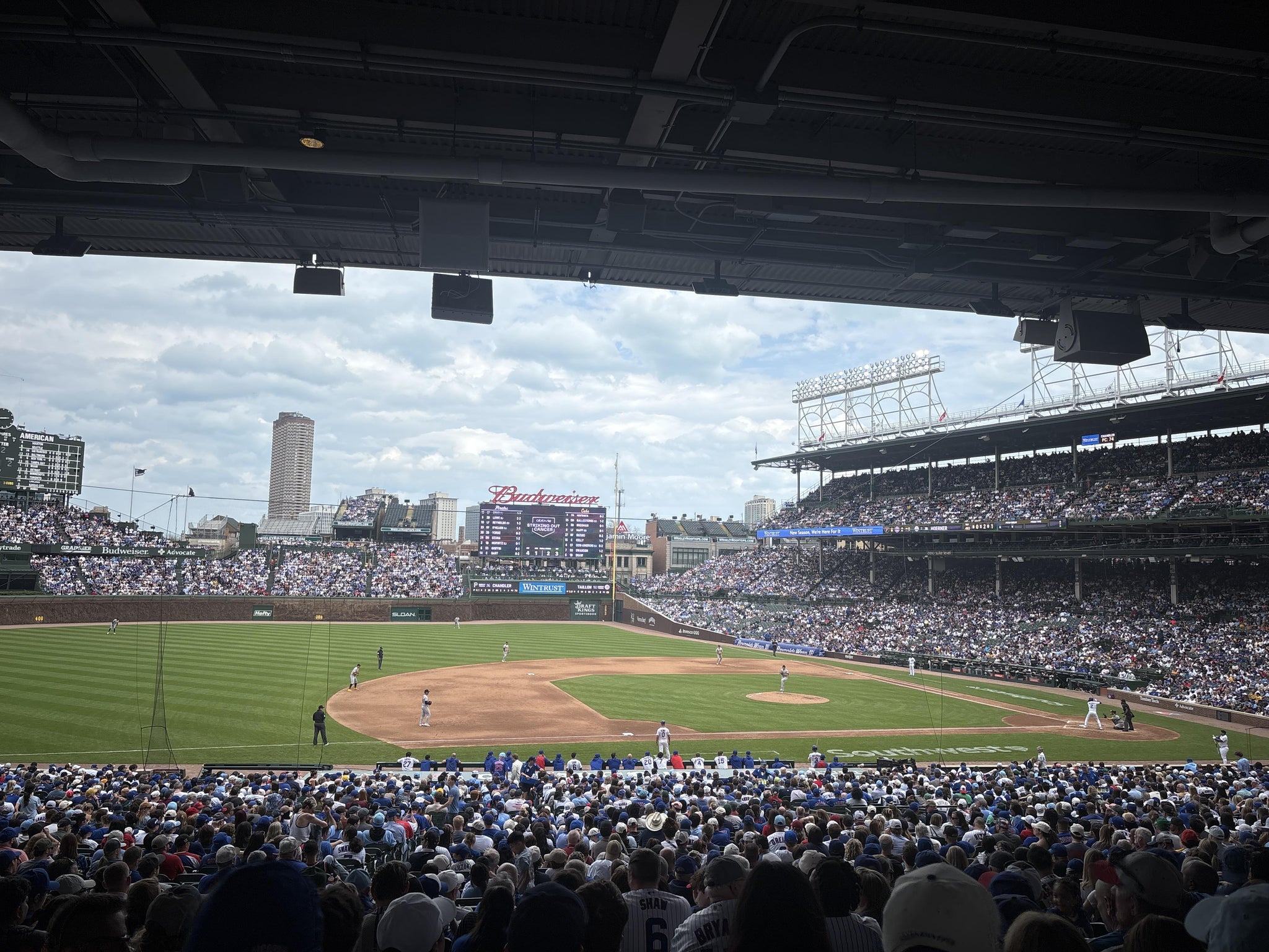 Real Fan View taken from Section 210 at Wrigley Field by Magen H