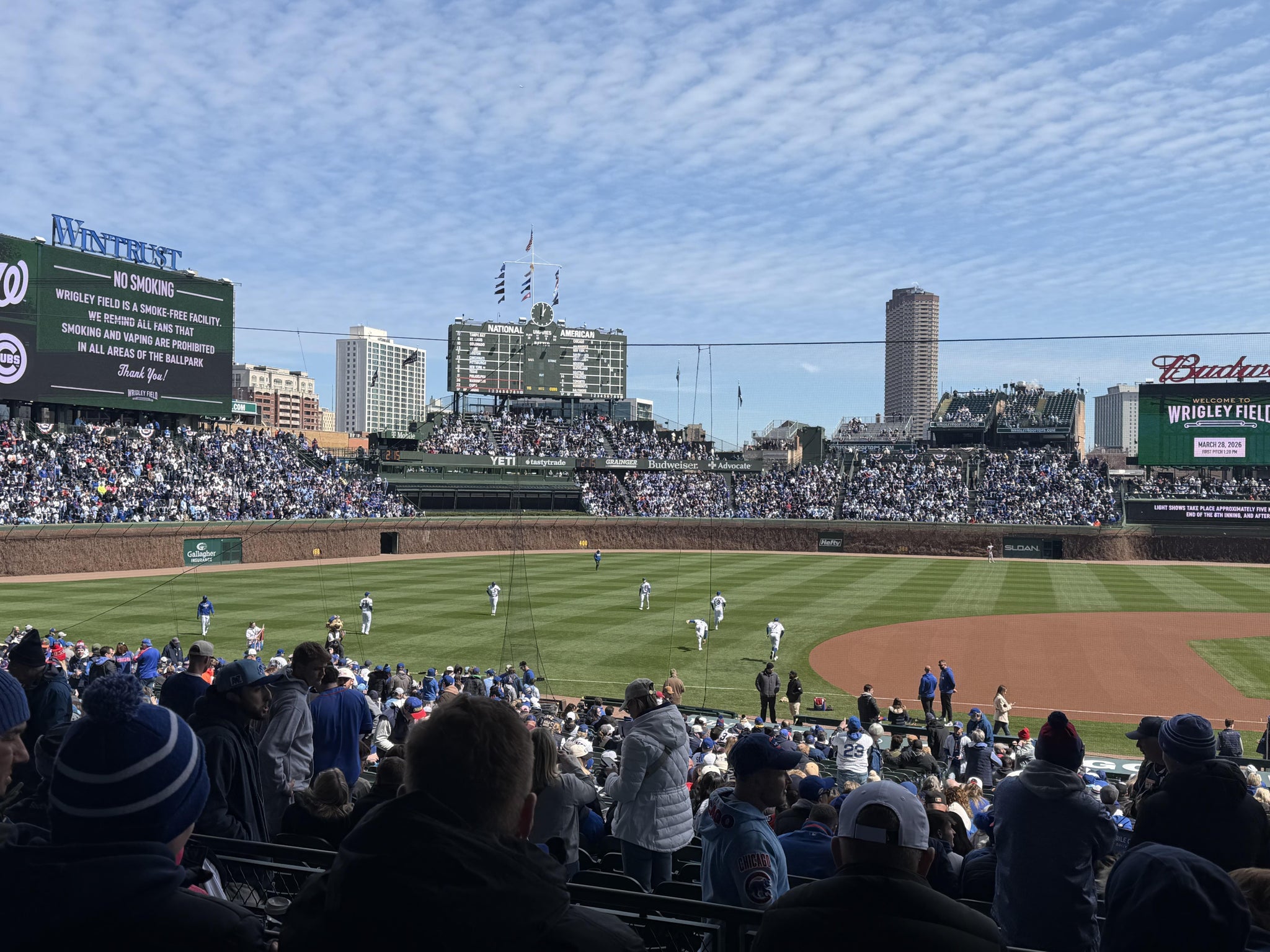 Real Fan View taken from Section 210 at Wrigley Field by Jeannie K