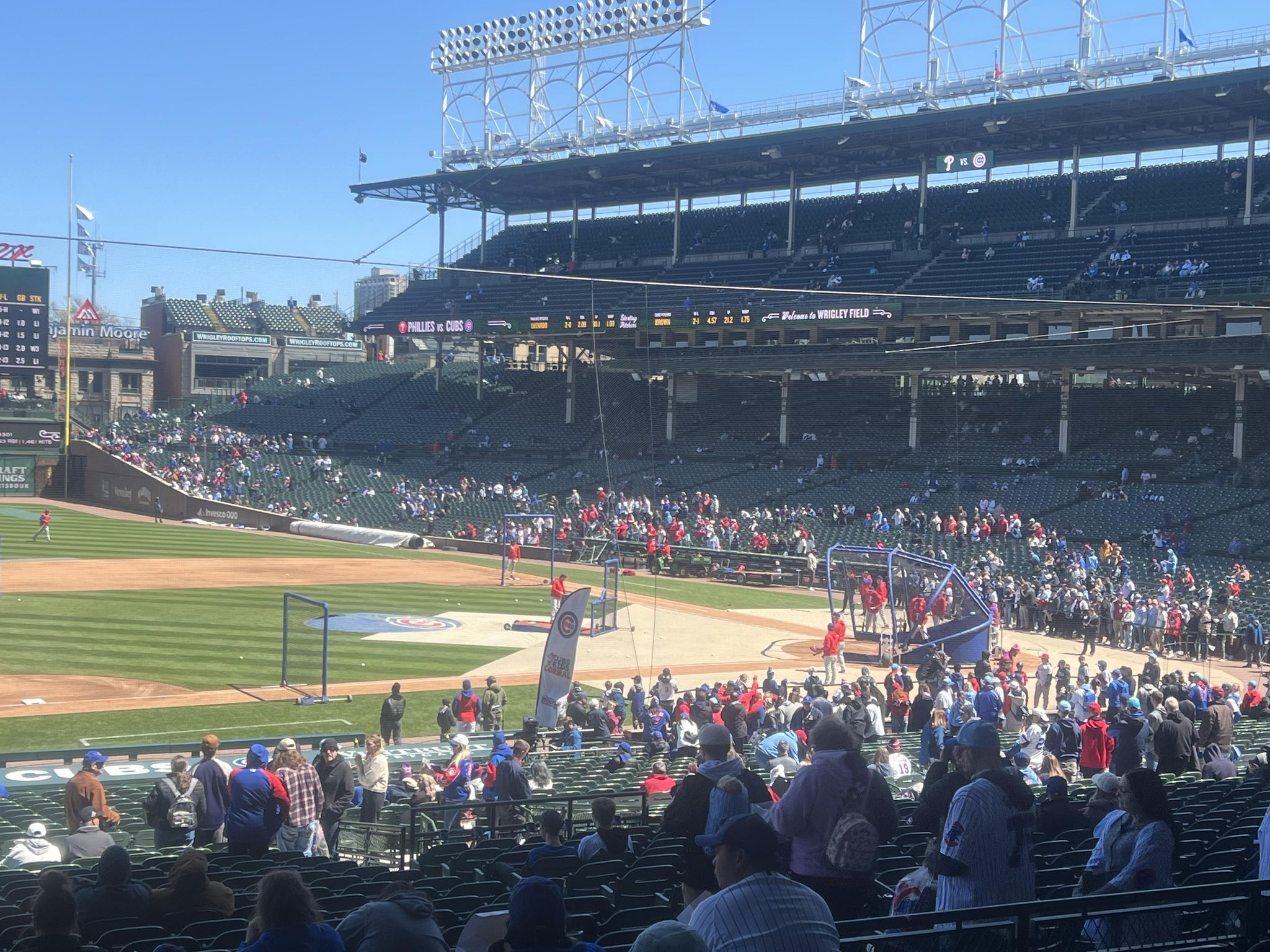Real Fan View taken from Section 210 at Wrigley Field by Desiree Q