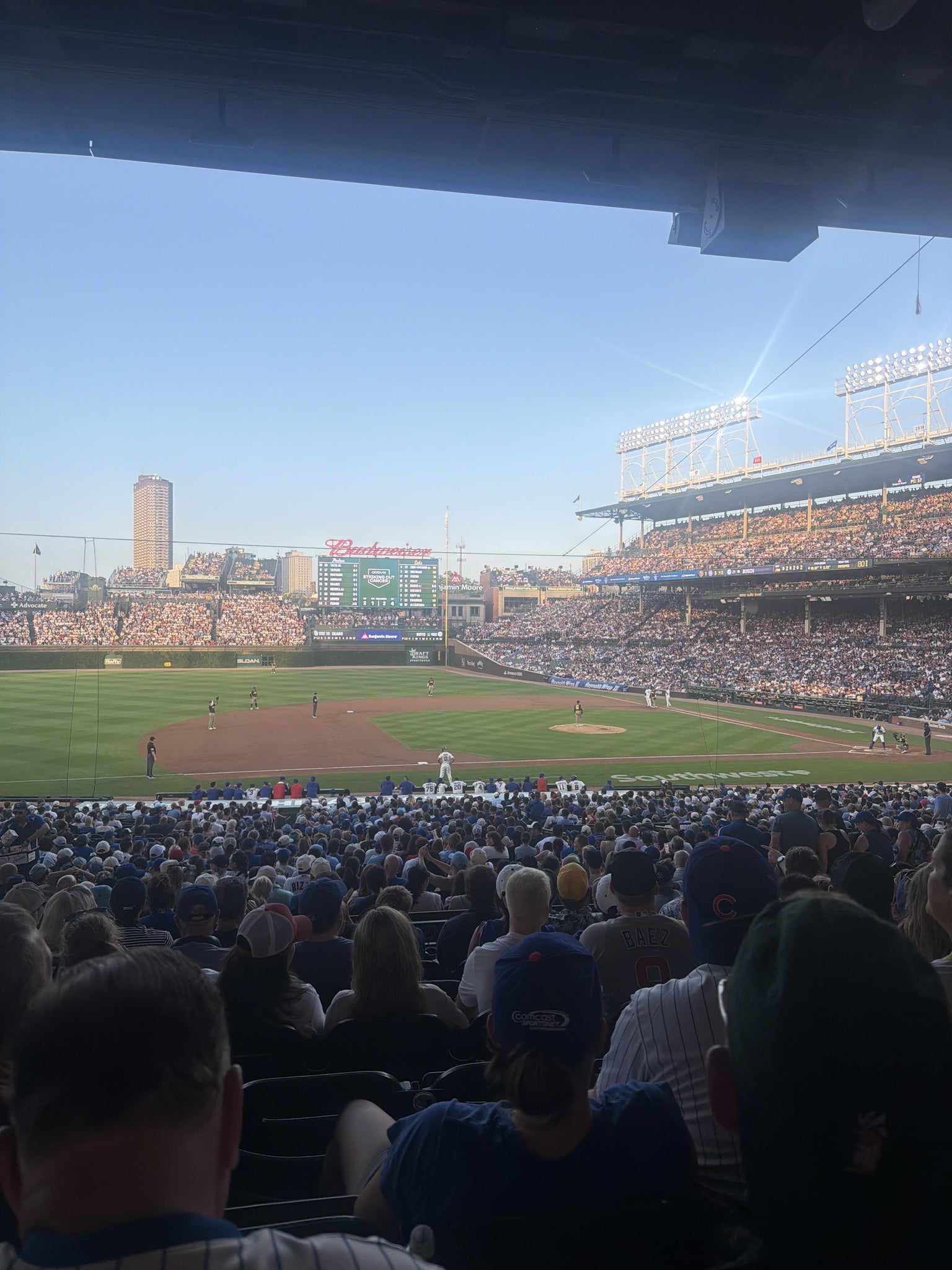 Real Fan View taken from Section 210 at Wrigley Field by Nick W