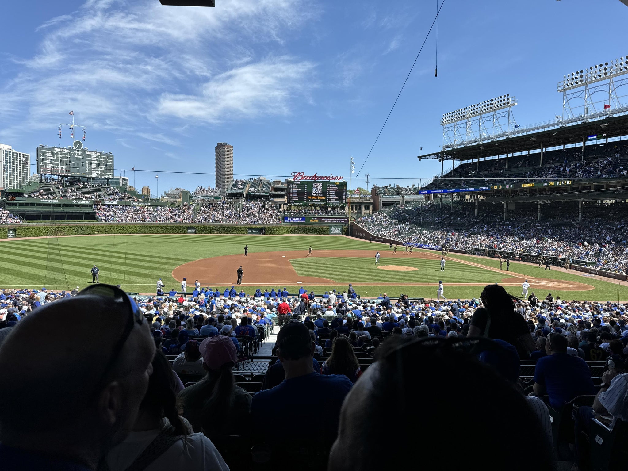Real Fan View taken from Section 210 at Wrigley Field by Bradley A