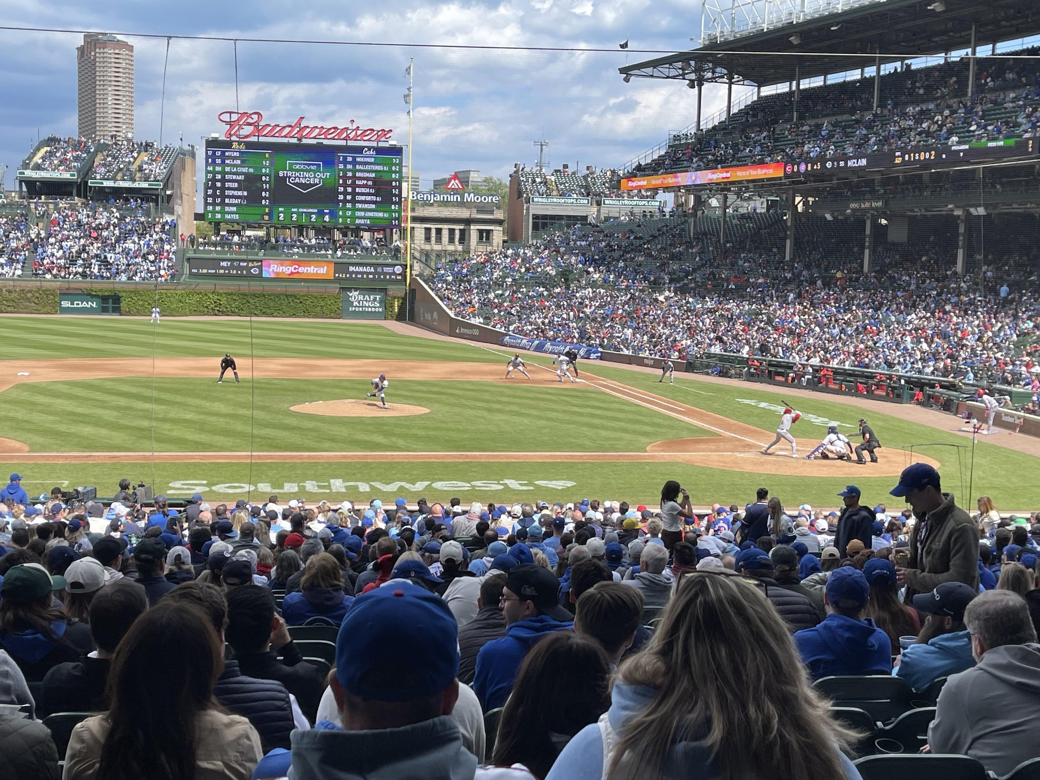 Real Fan View taken from Section 212 at Wrigley Field by Kevin M