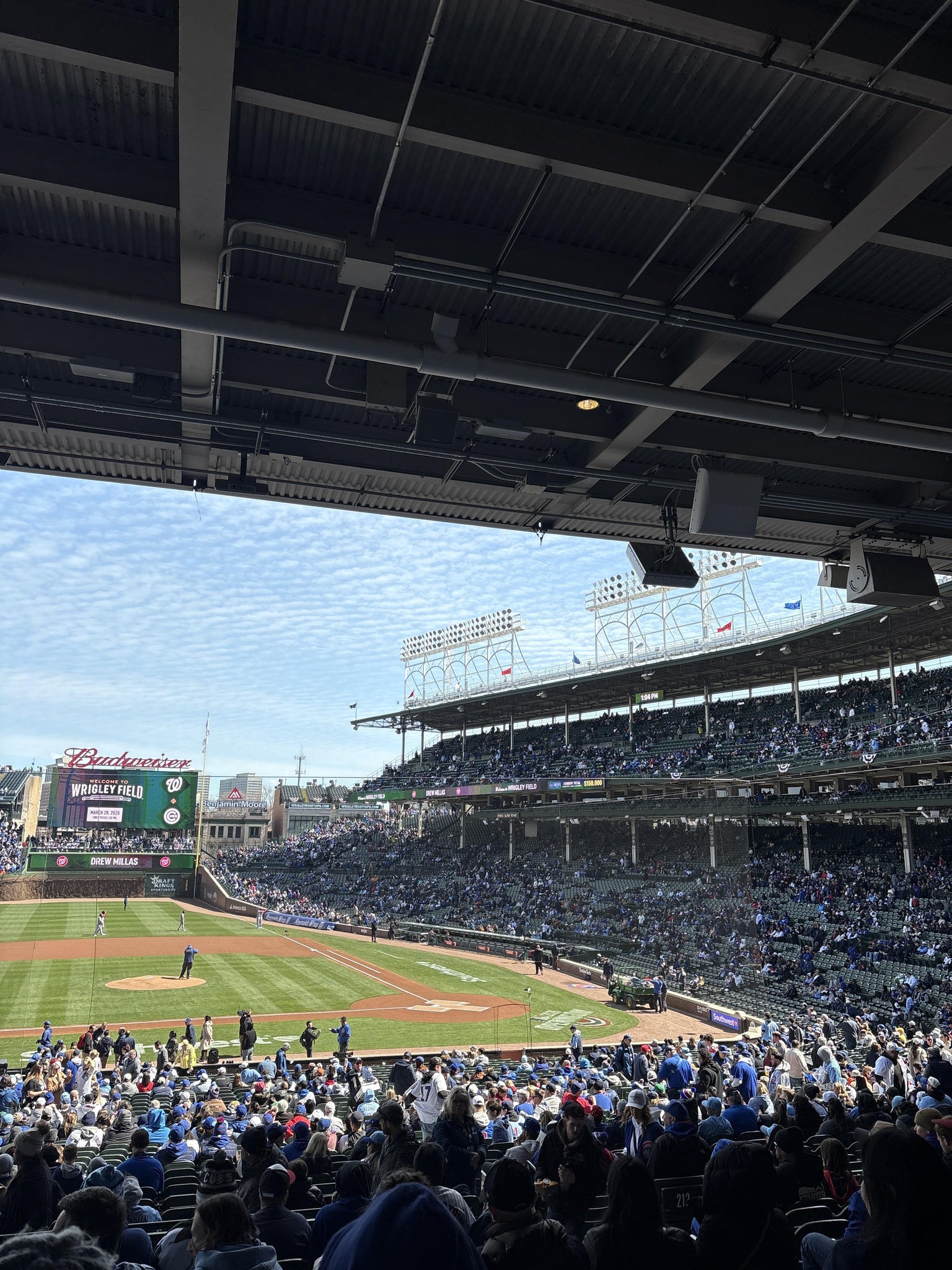 Real Fan View taken from Section 212 at Wrigley Field by Sydney S