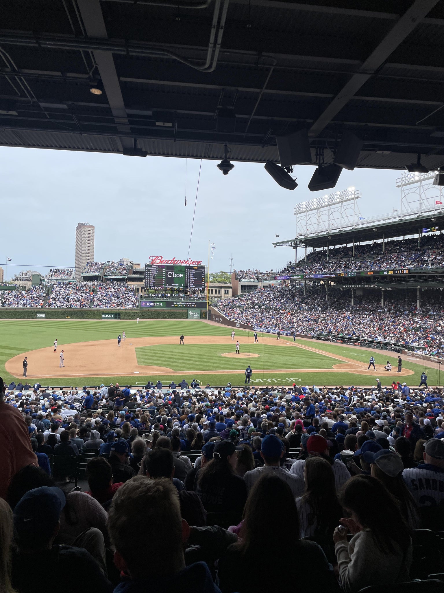 Real Fan View taken from Section 212 at Wrigley Field by Andrew G