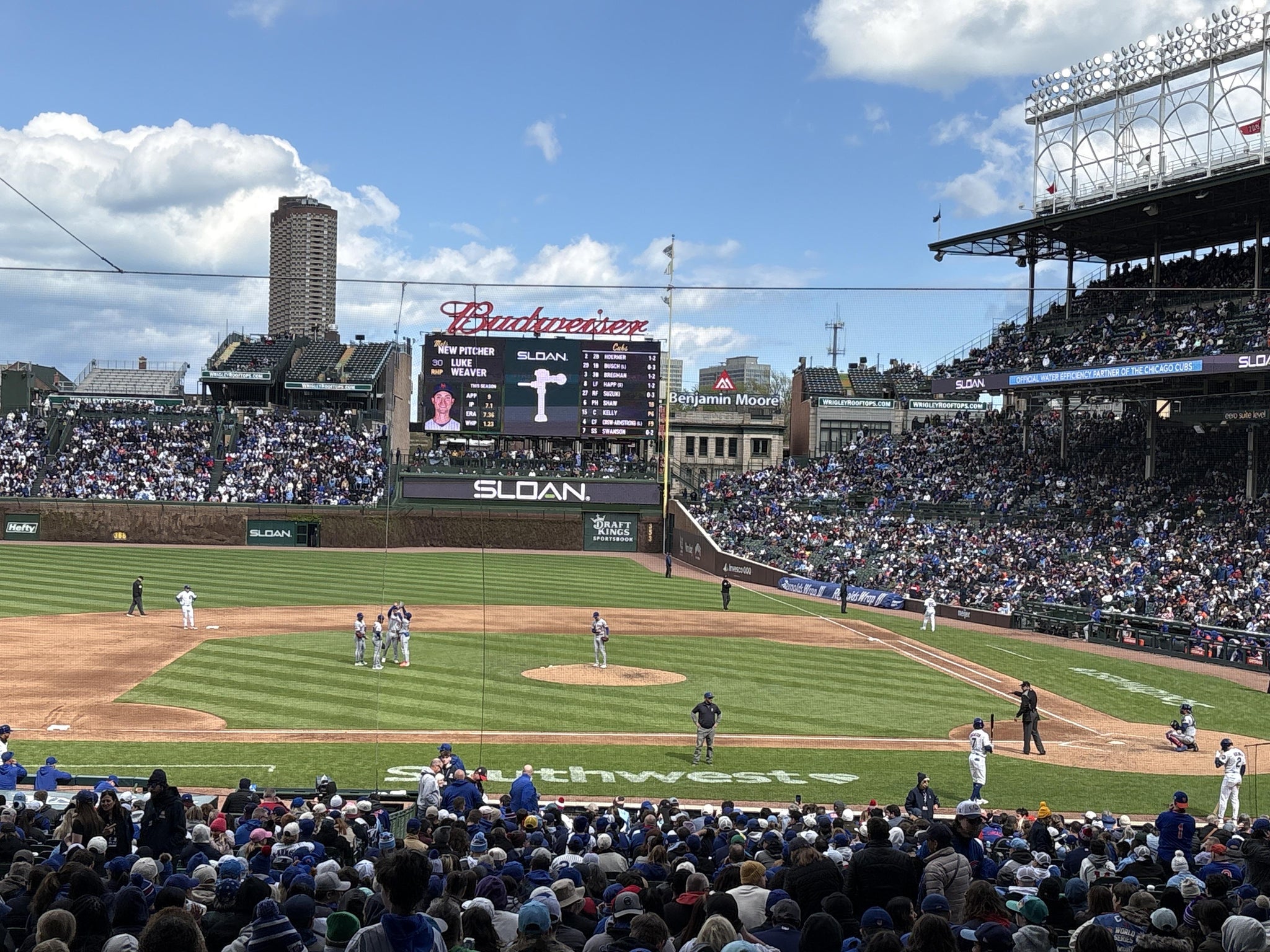 Real Fan View taken from Section 212 at Wrigley Field by Matt C