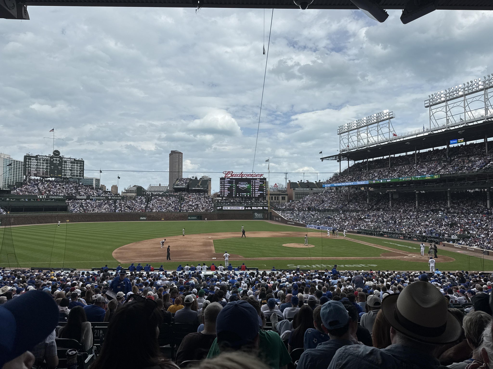 Real Fan View taken from Section 212 at Wrigley Field by Jacqueline F