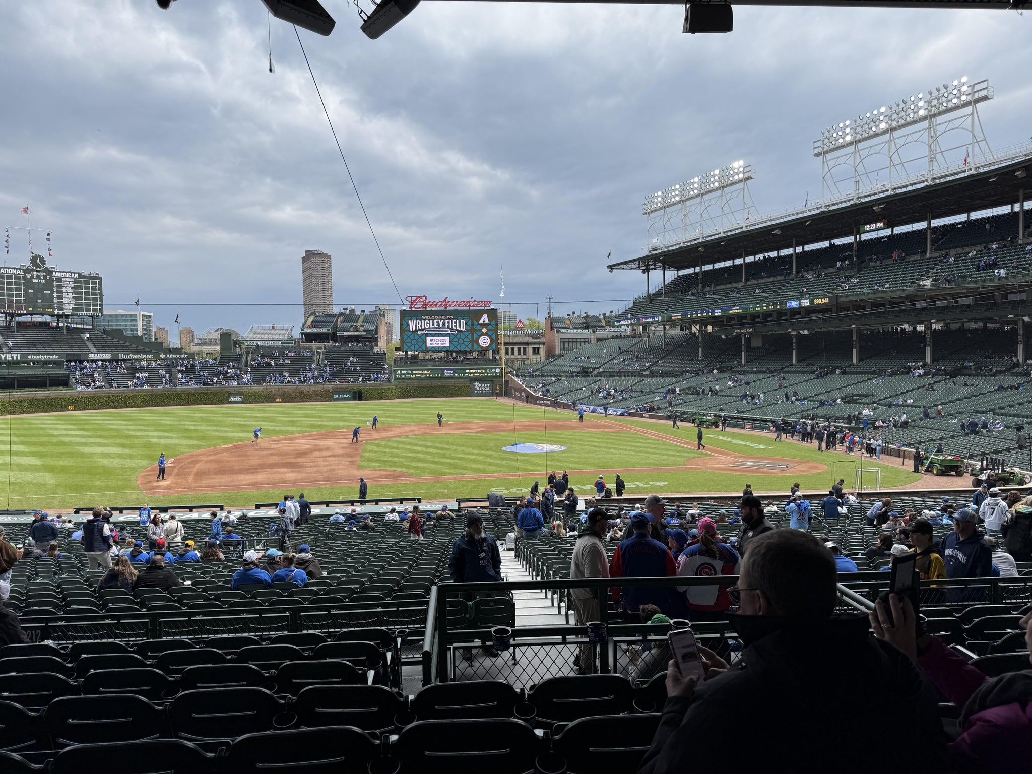 Real Fan View taken from Section 212 at Wrigley Field by Matt M