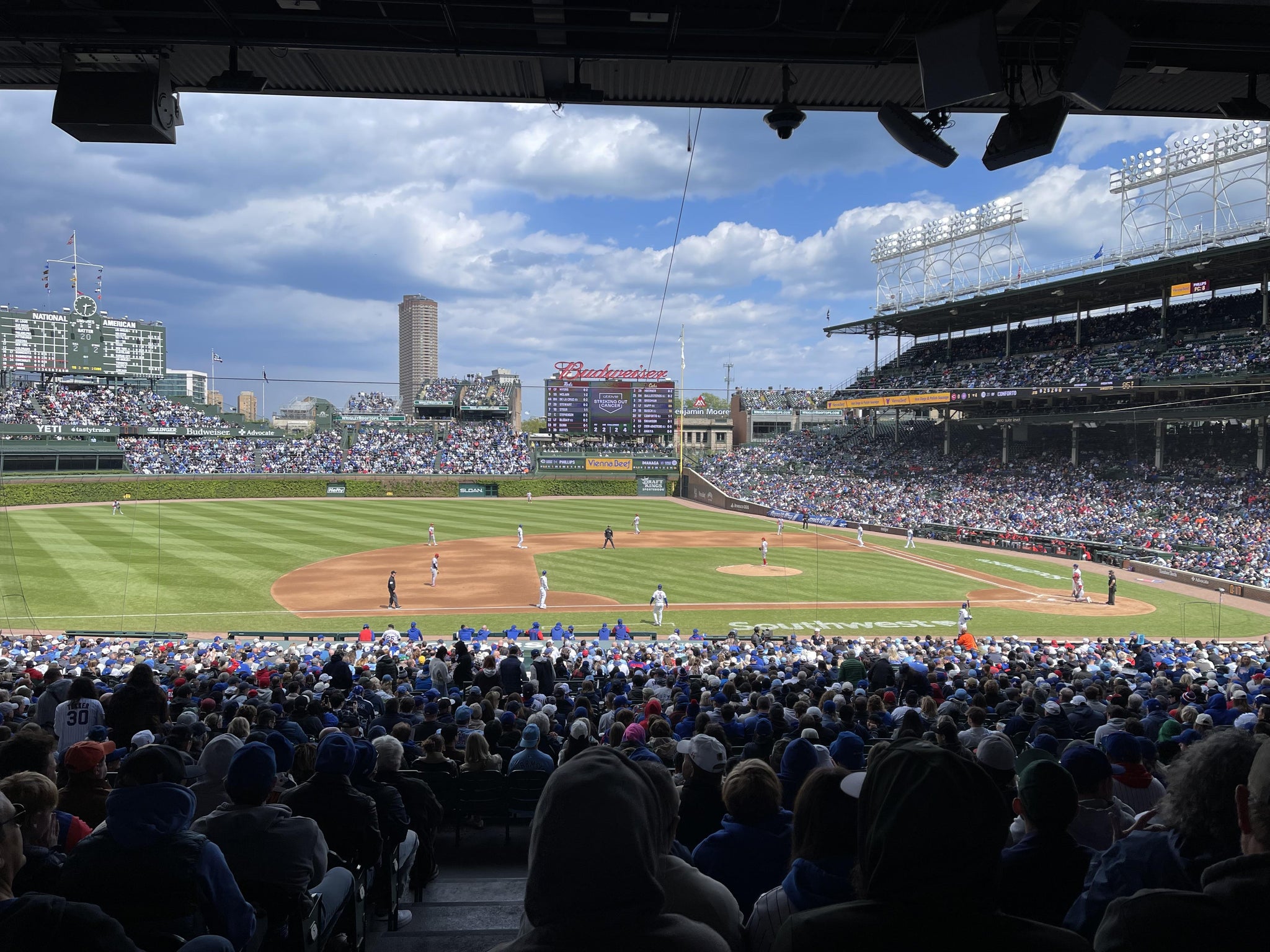 Real Fan View taken from Section 212 at Wrigley Field by Kevin N
