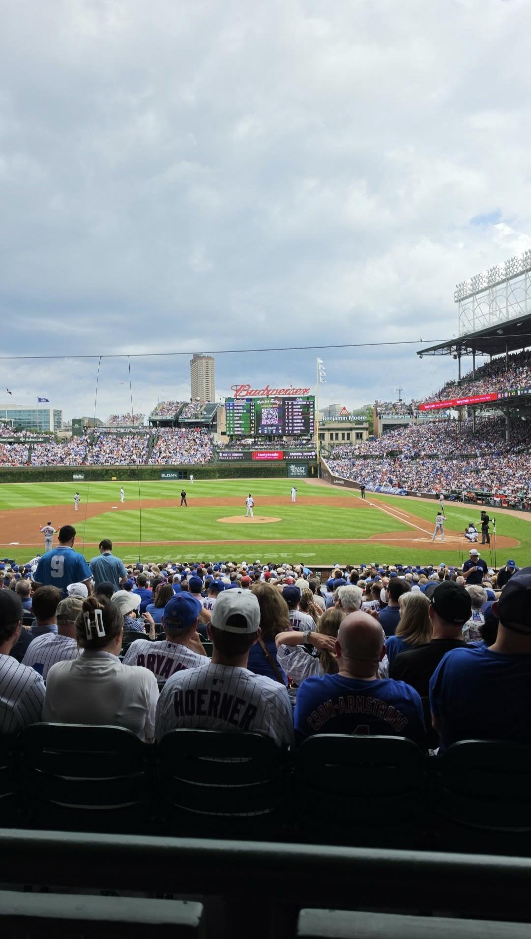 Real Fan View taken from Section 213 at Wrigley Field by Ariel S