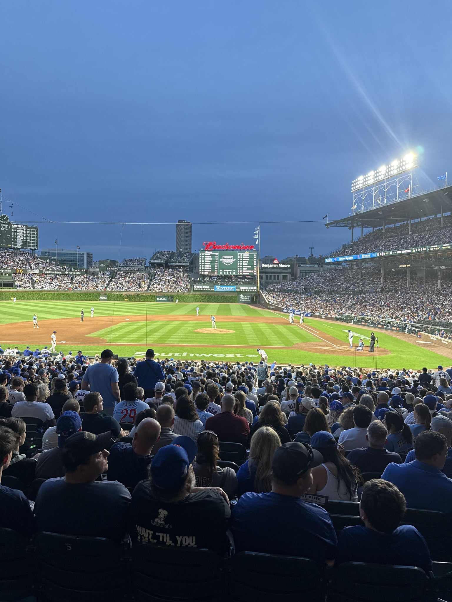 Real Fan View taken from Section 213 at Wrigley Field by Brad R