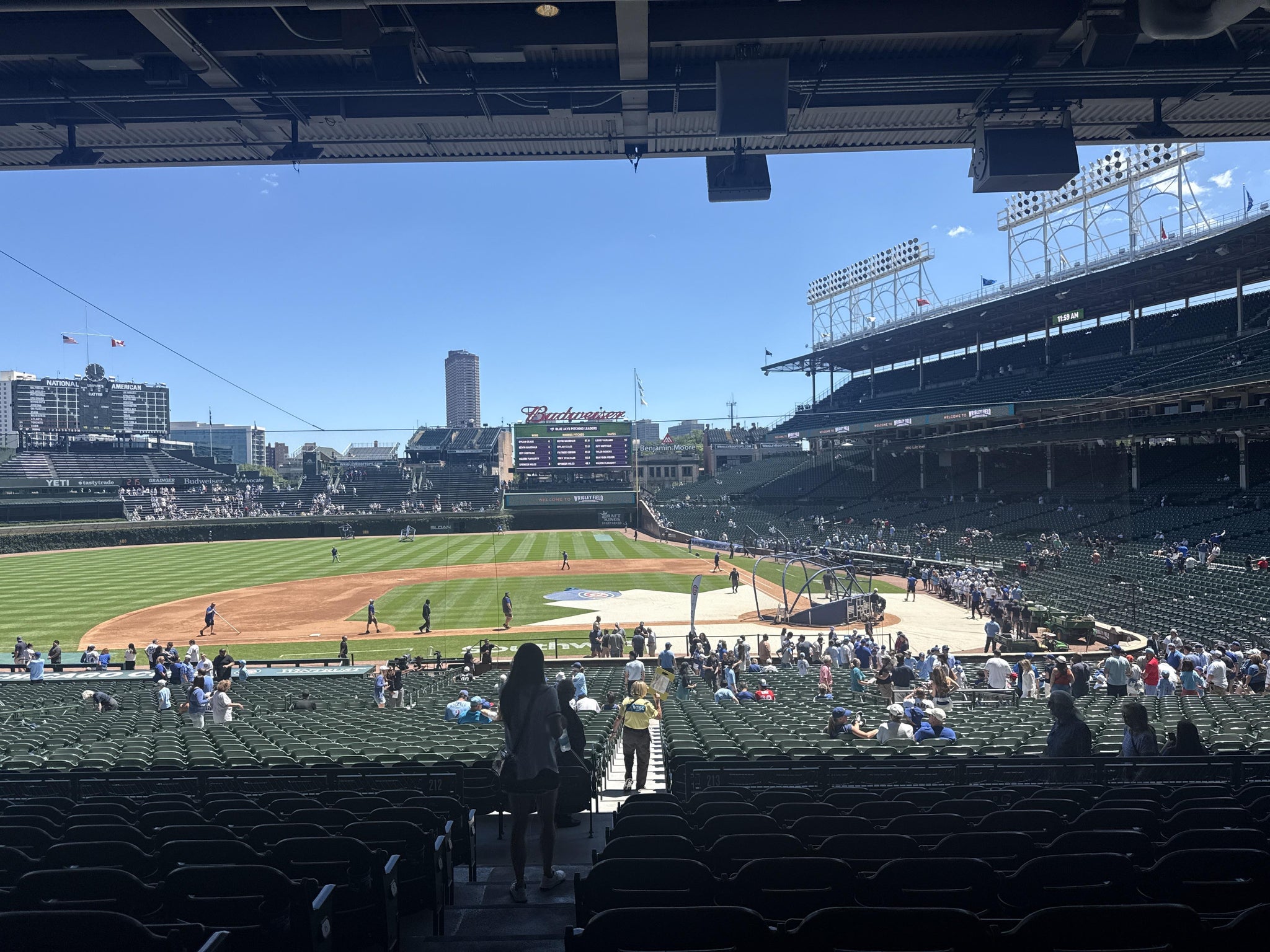 Real Fan View taken from Section 213 at Wrigley Field by Aaron G