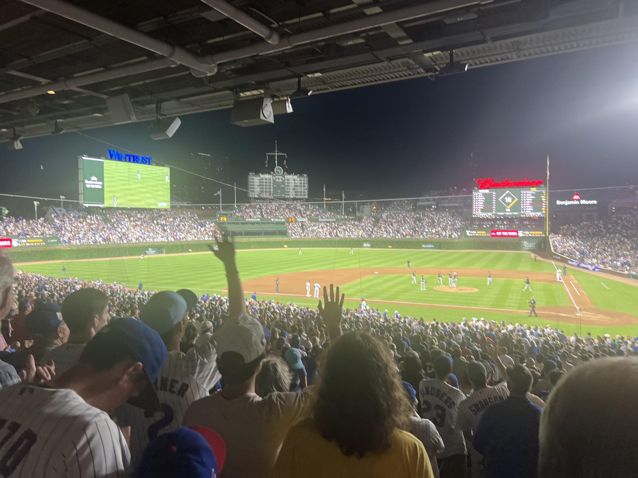 Real Fan View taken from Section 213 at Wrigley Field by James M