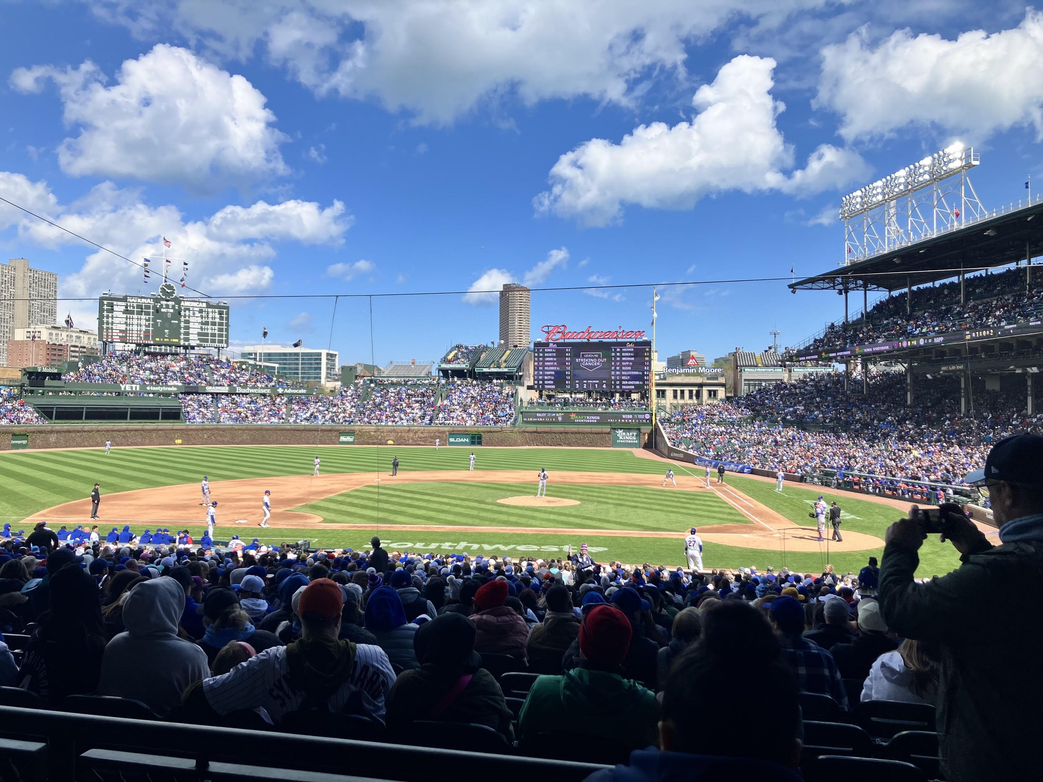 Real Fan View taken from Section 213 at Wrigley Field by Roger M