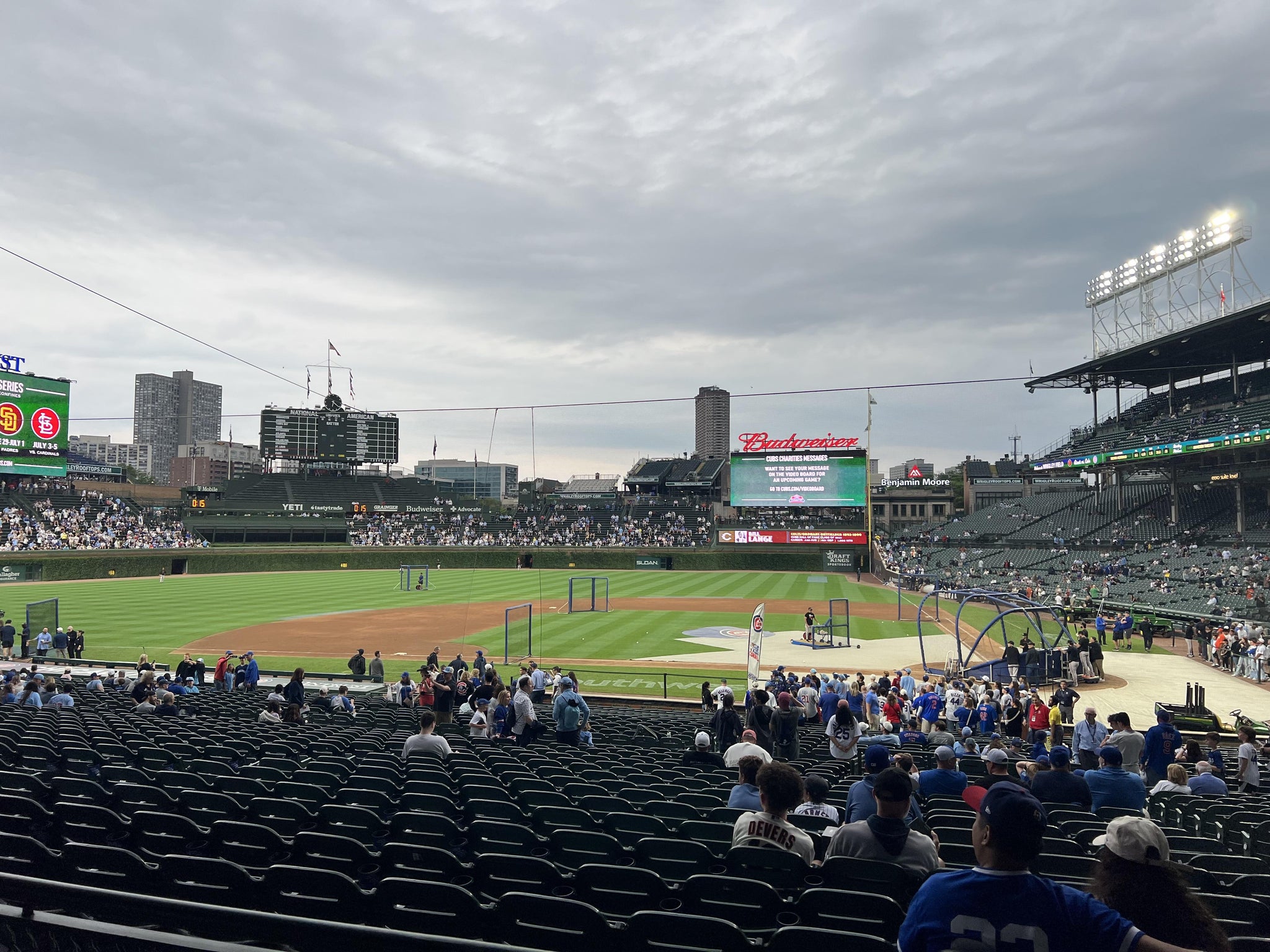 Real Fan View taken from Section 213 at Wrigley Field by Monty C